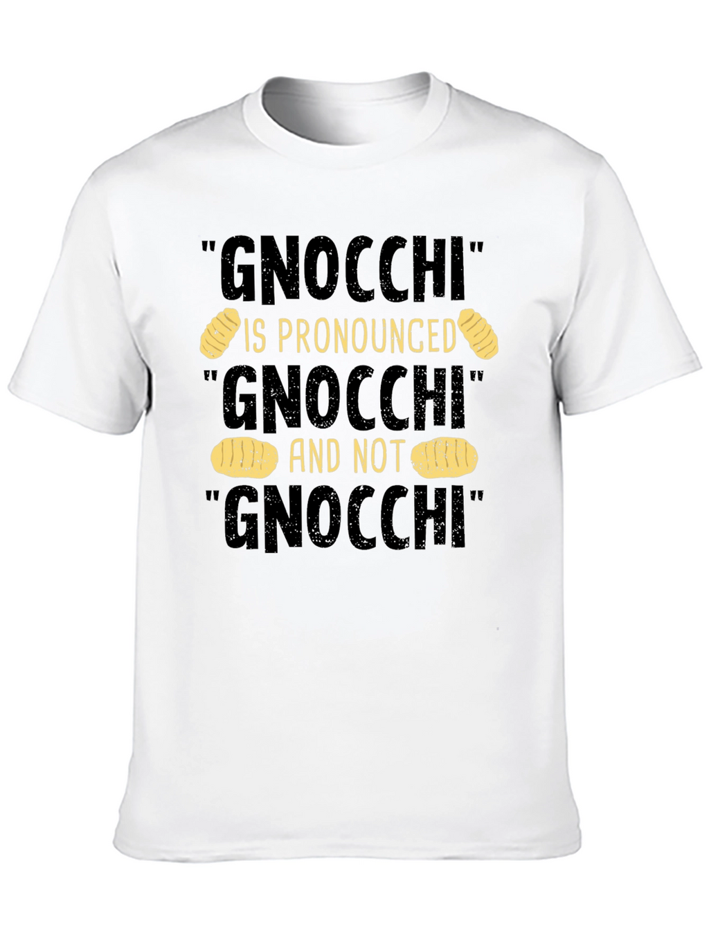 Gnocchi Pronunciation Humor T-Shirt