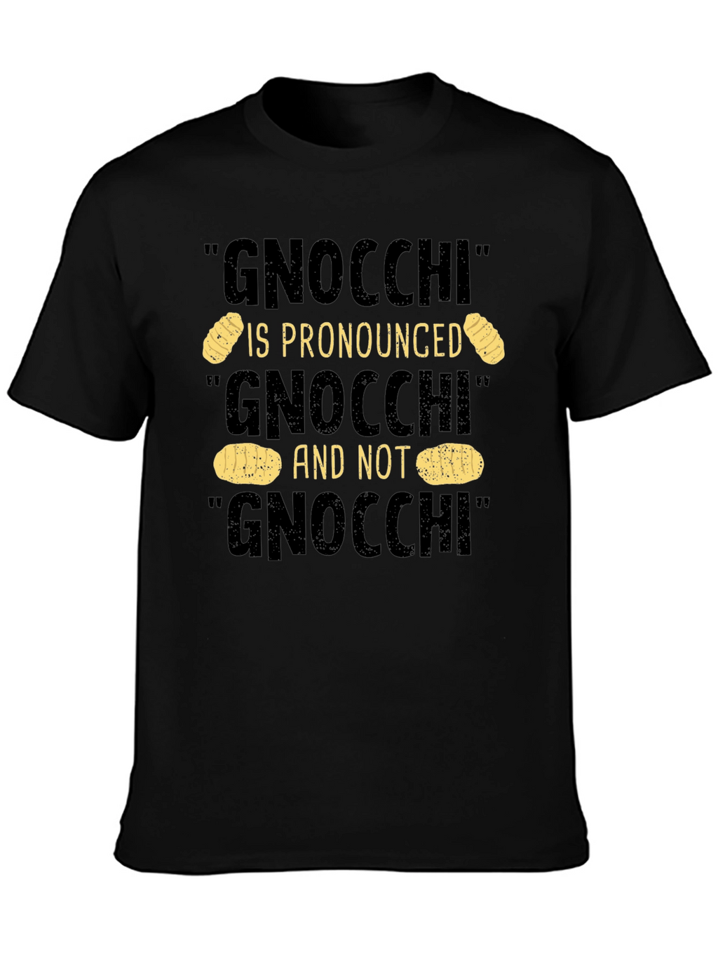 Gnocchi Pronunciation Humor T-Shirt