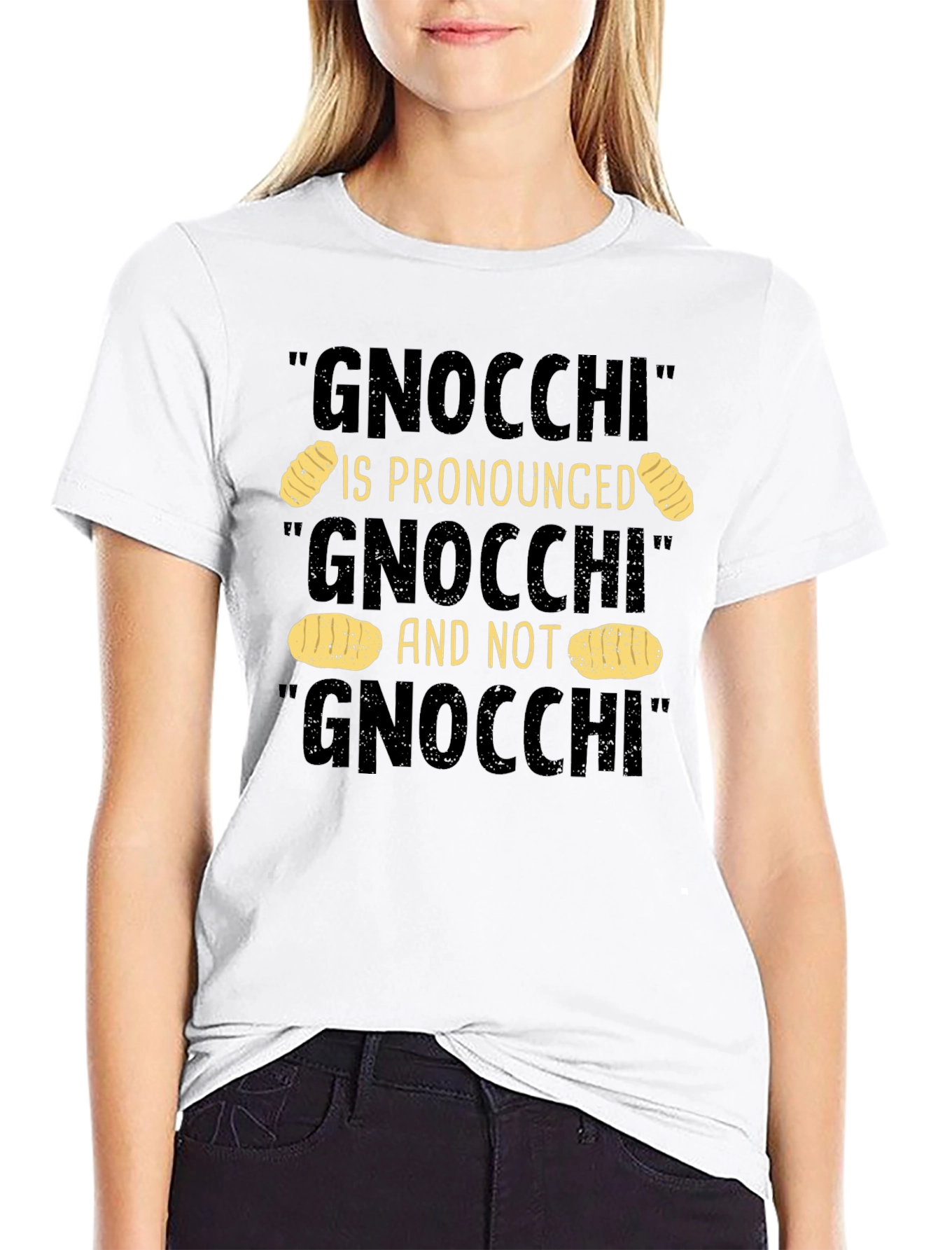 Gnocchi Pronunciation Humor T-Shirt