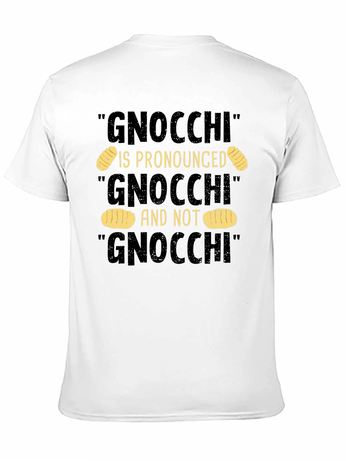 Gnocchi Pronunciation Humor T-Shirt