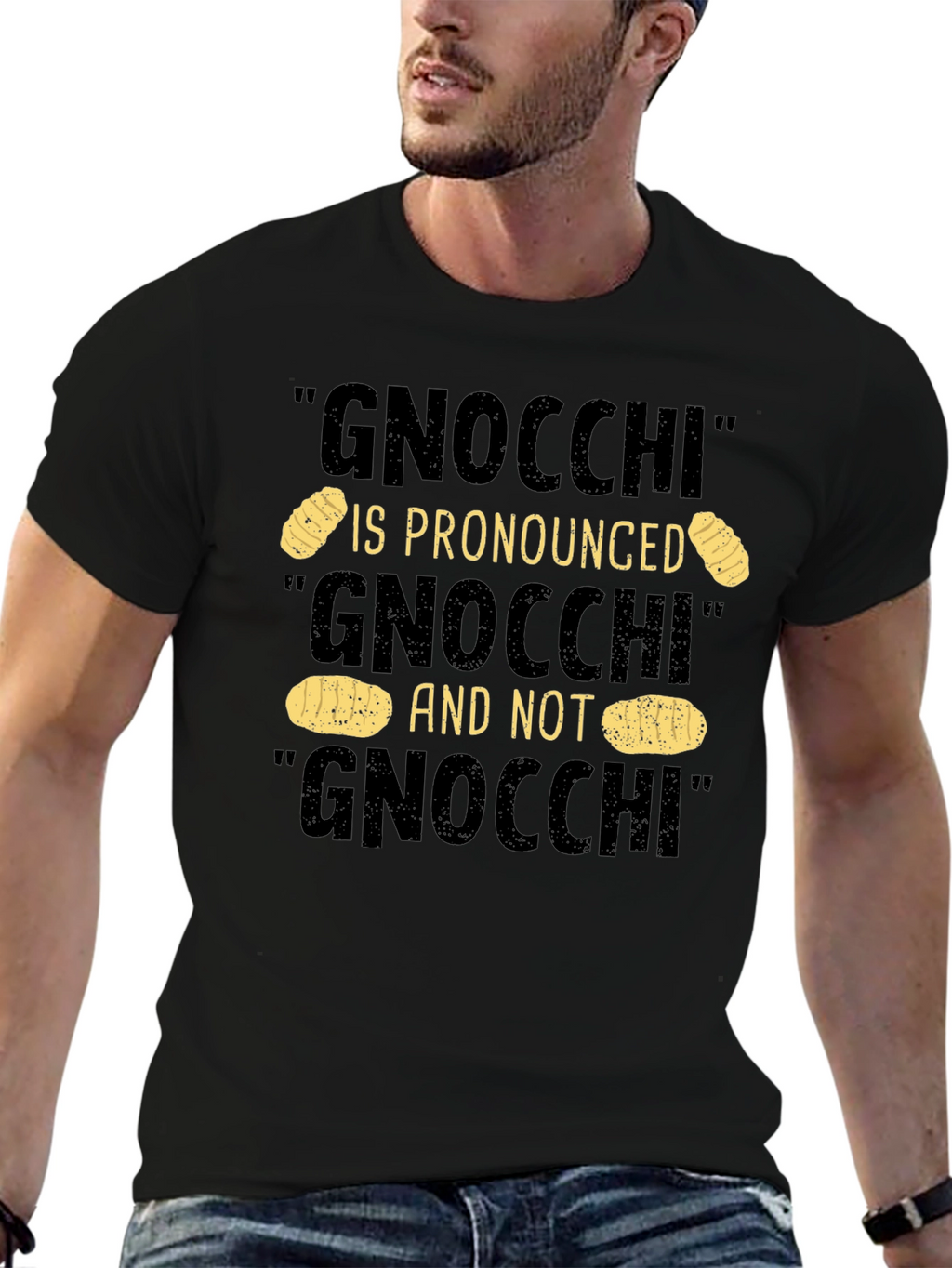 Gnocchi Pronunciation Humor T-Shirt