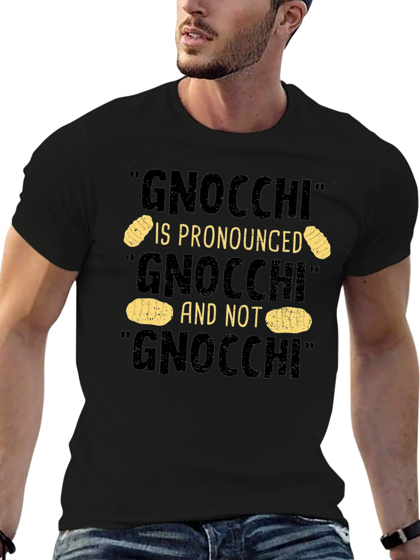 Gnocchi Pronunciation Humor T-Shirt