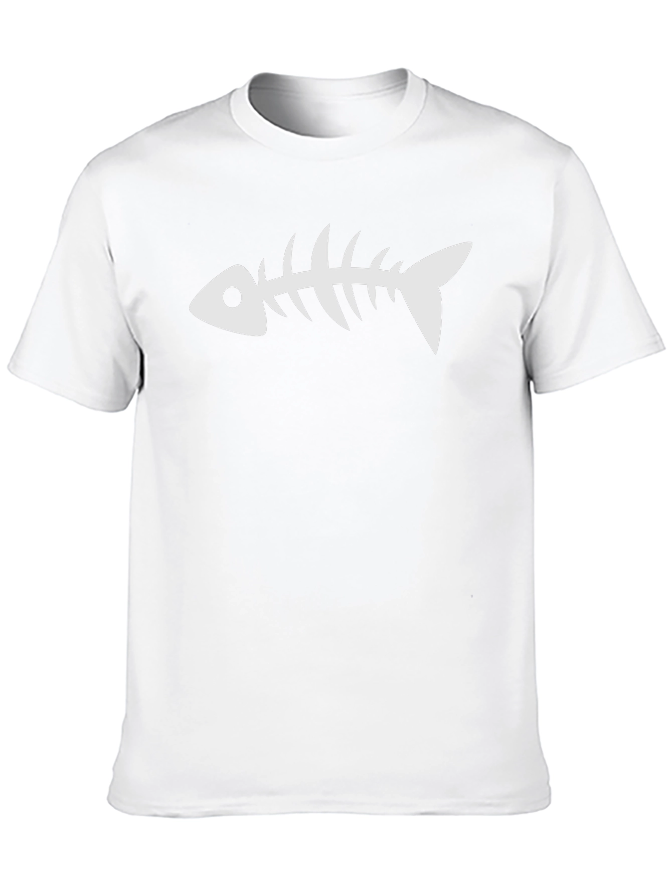 Fishbone Graphic Tee - Casual Black T-Shirt