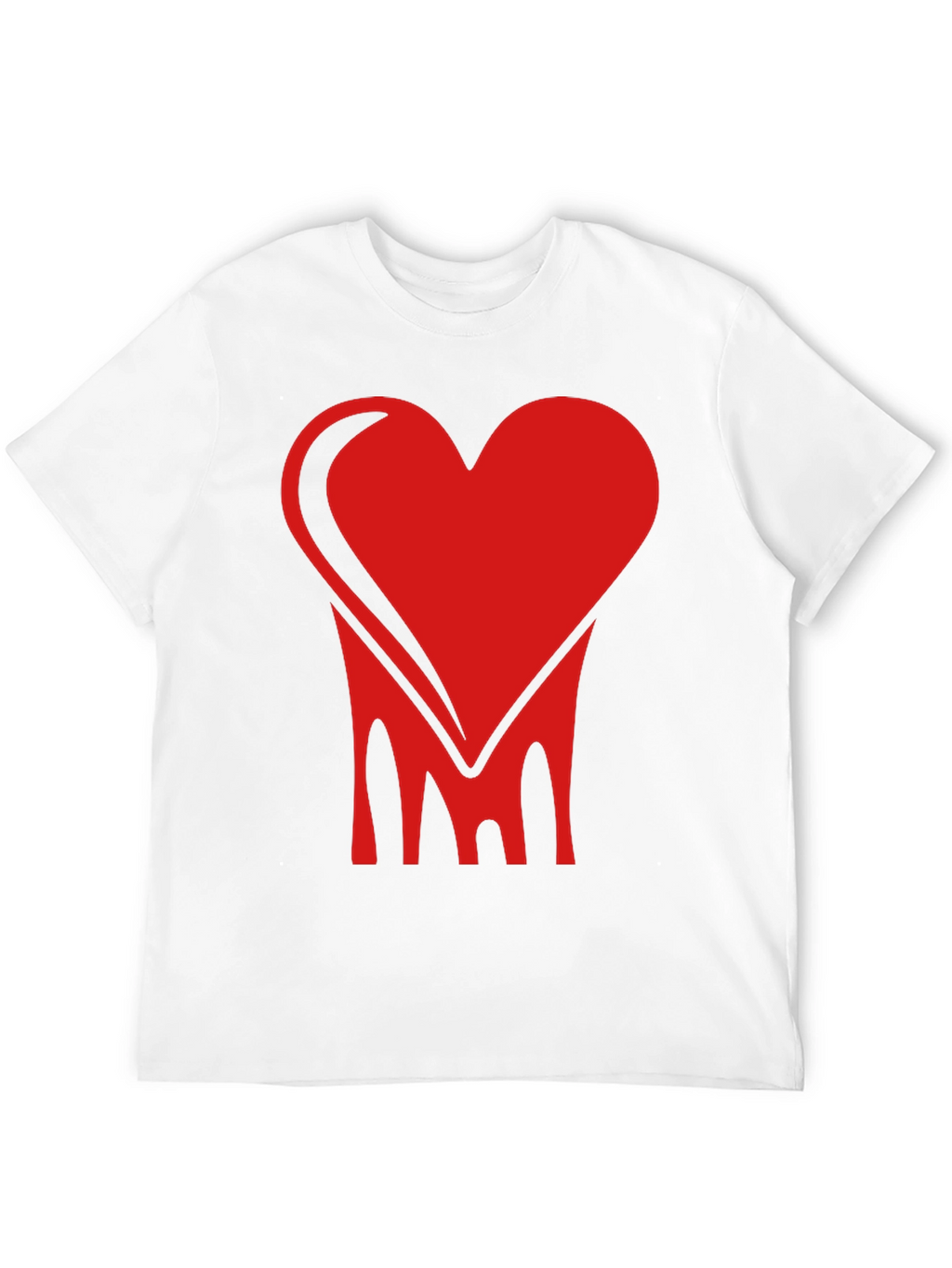 Bold Heart Graphic Tee - Stylish Black Cotton Shirt