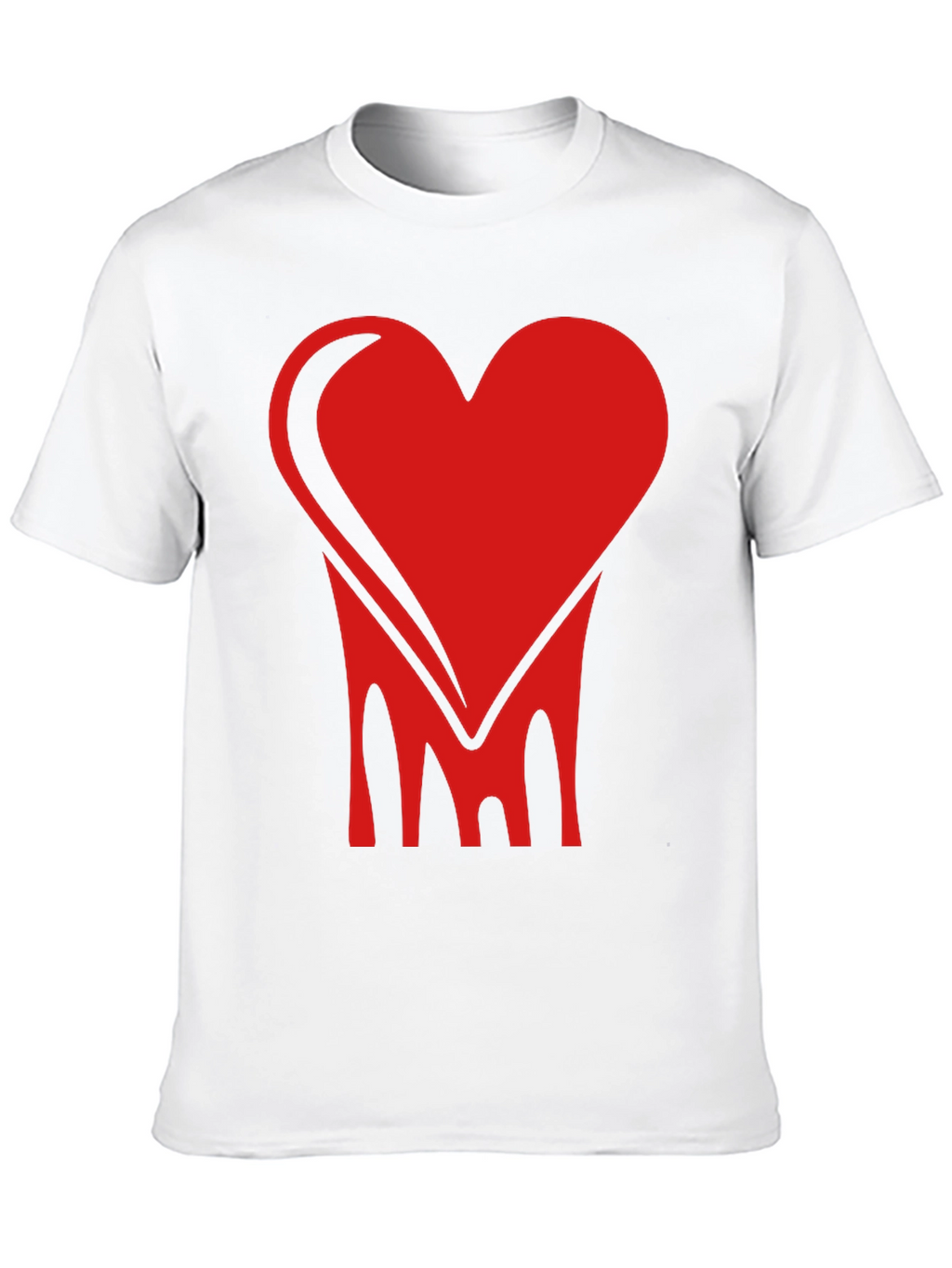 Bold Heart Graphic Tee - Stylish Black Cotton Shirt