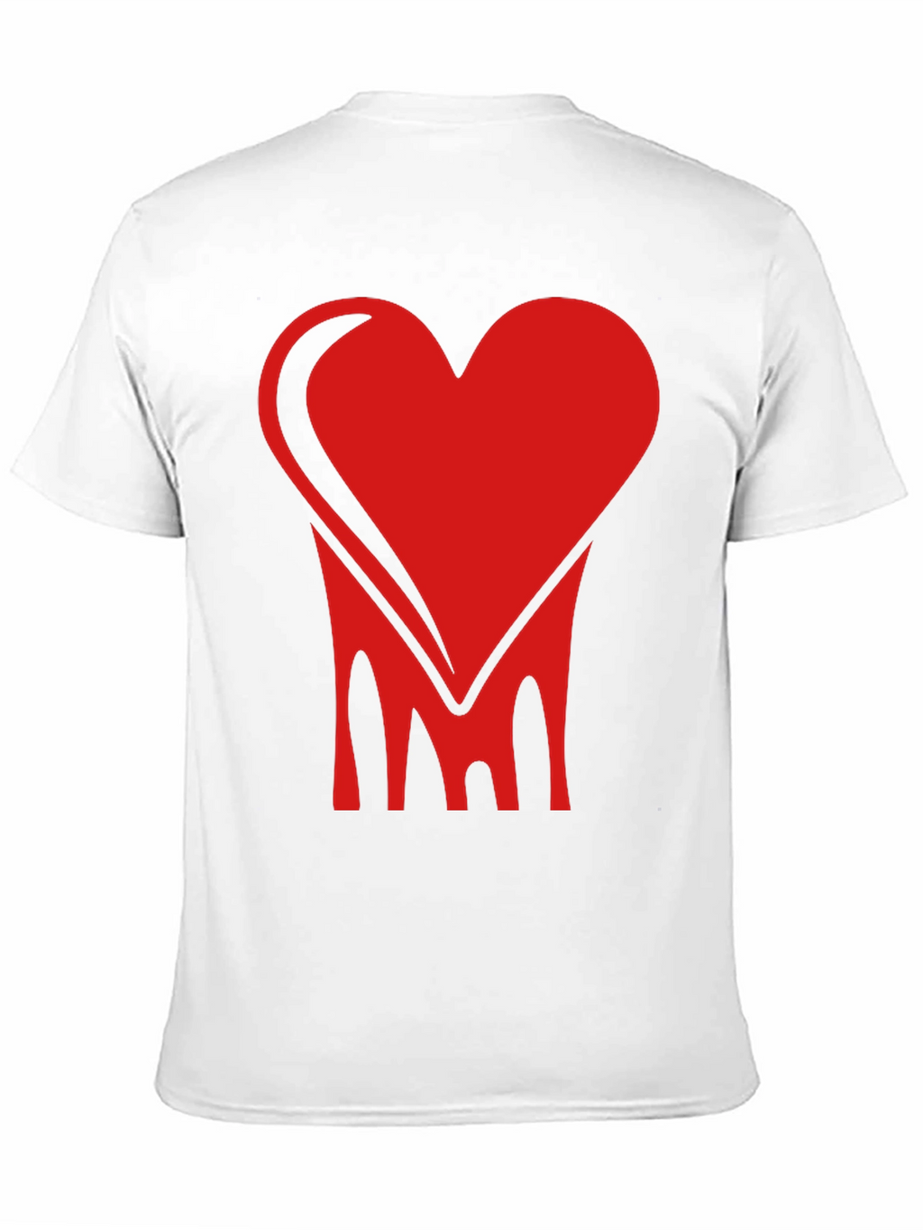 Bold Heart Graphic Tee - Stylish Black Cotton Shirt