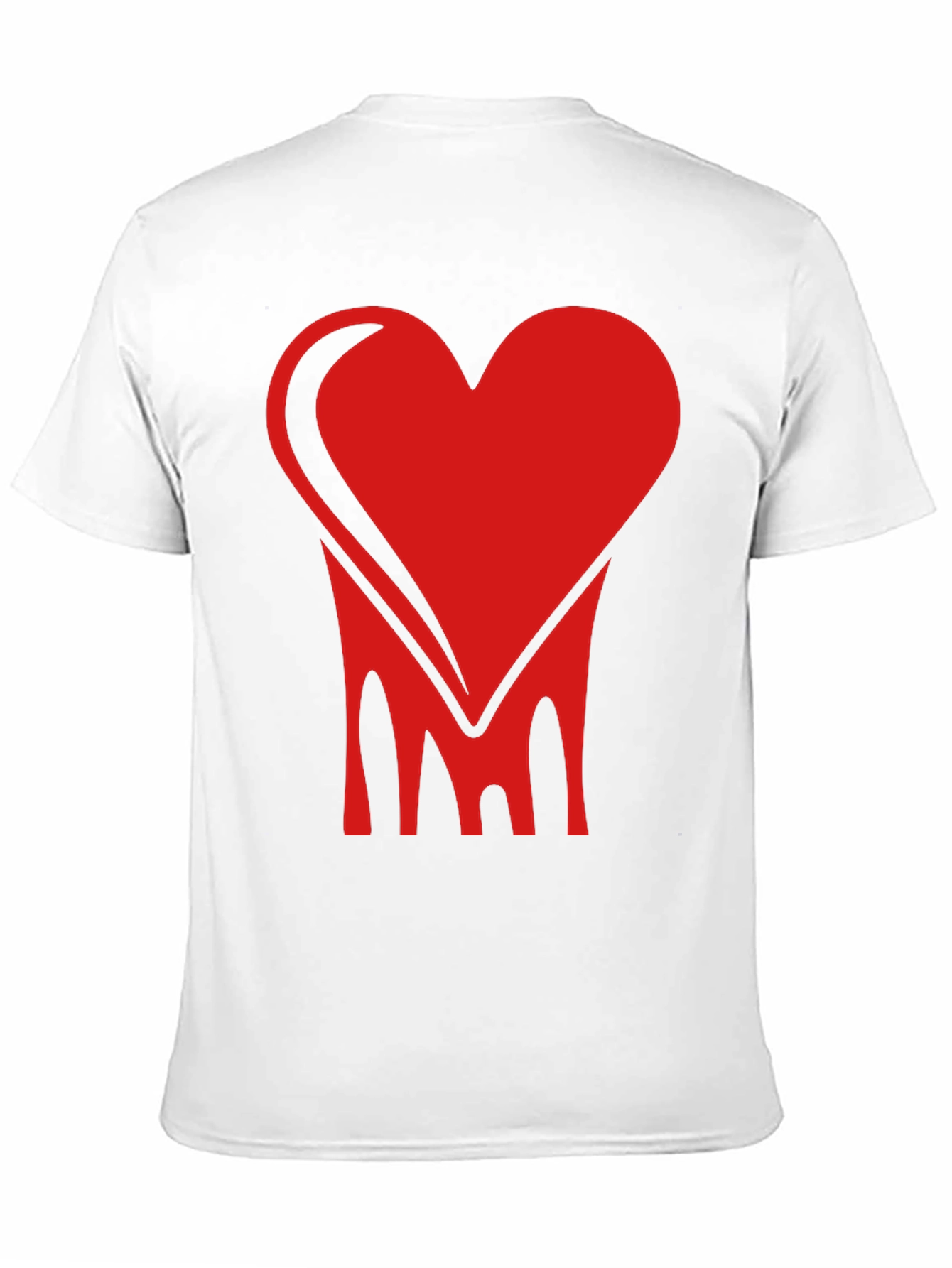 Bold Heart Graphic Tee - Stylish Black Cotton Shirt