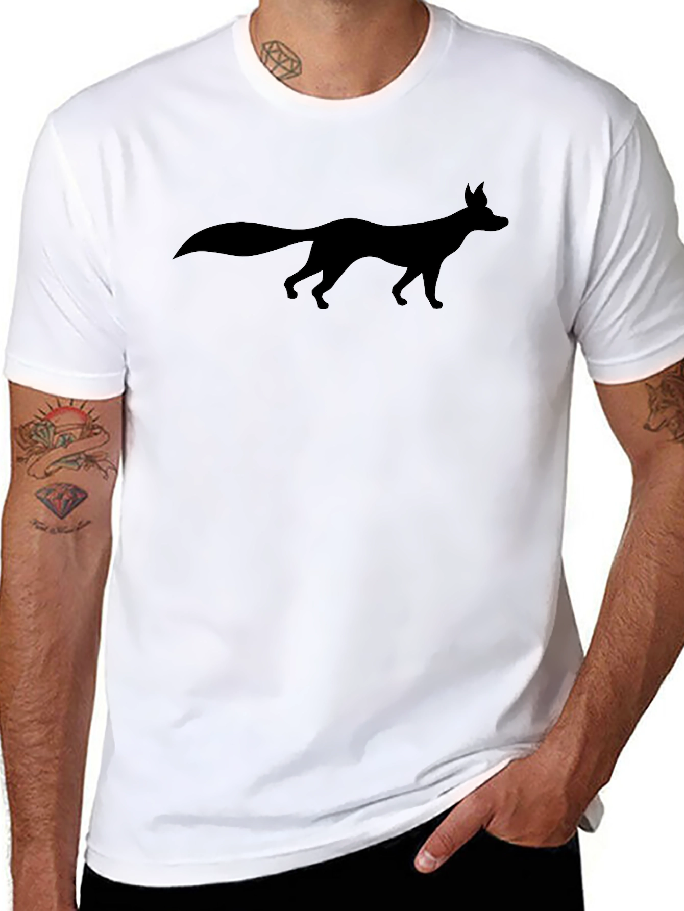 Fox Silhouette Black T-Shirt