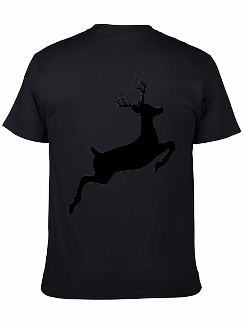 Black Deer Silhouette Tee - Mens Graphic T-Shirt