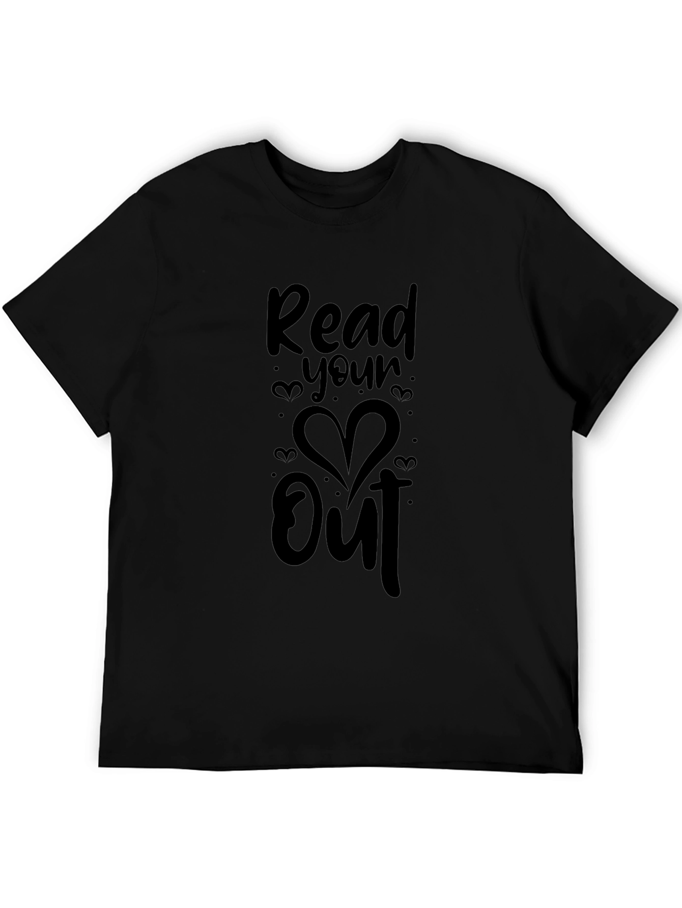 Read Your Heart Out Black Graphic Tee