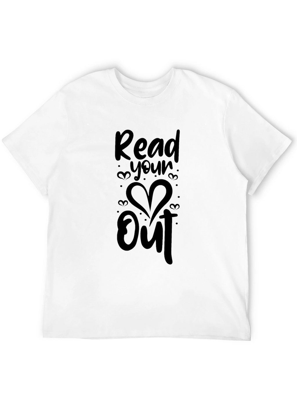 Read Your Heart Out Black Graphic Tee