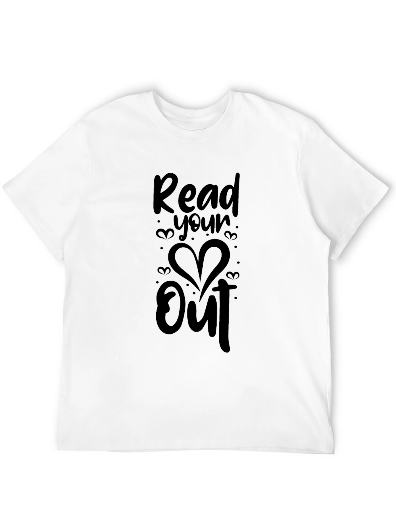 Read Your Heart Out Black Graphic Tee