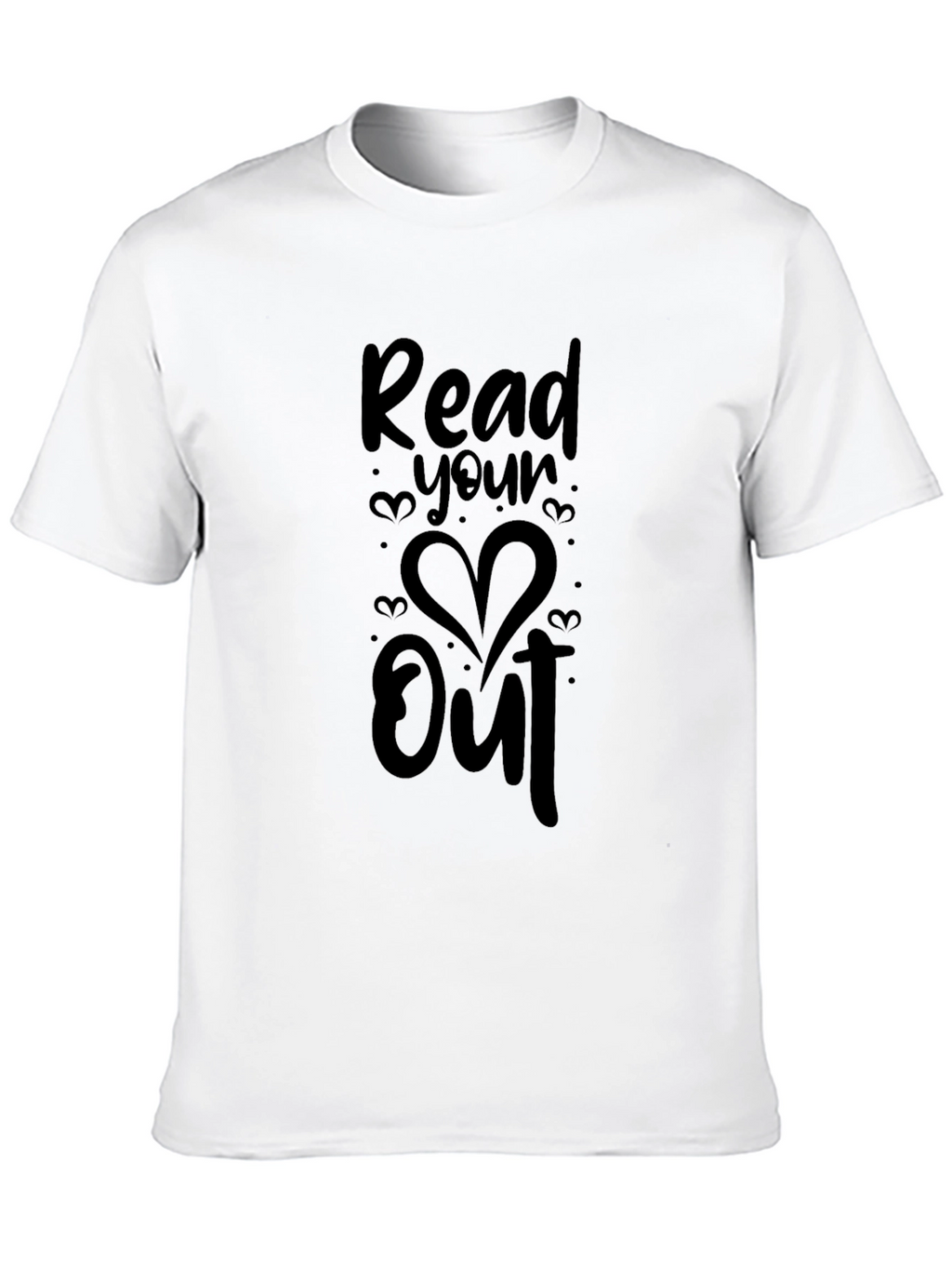 Read Your Heart Out Black Graphic Tee