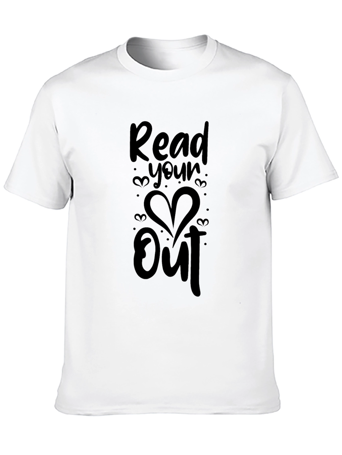 Read Your Heart Out Black Graphic Tee