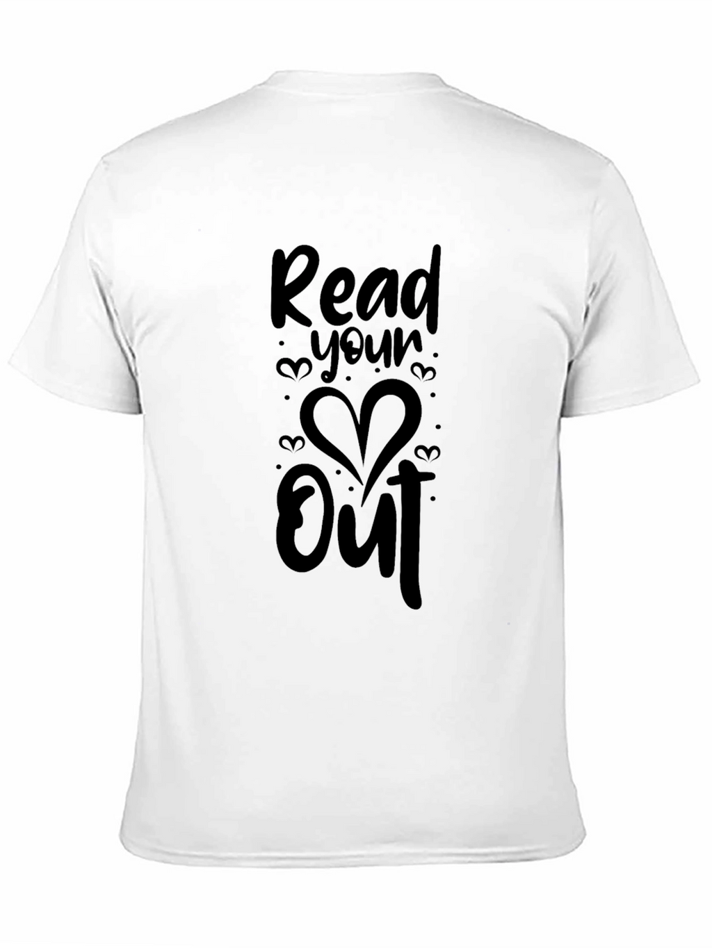 Read Your Heart Out Black Graphic Tee