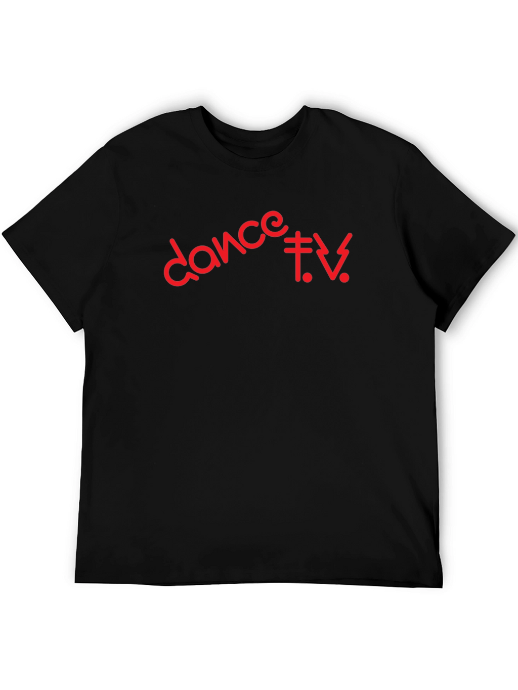 Dance T.V. Graphic Tee - Black Cotton T-Shirt