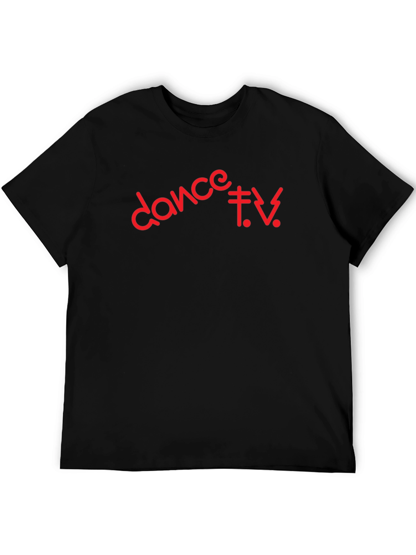 Dance T.V. Graphic Tee - Black Cotton T-Shirt