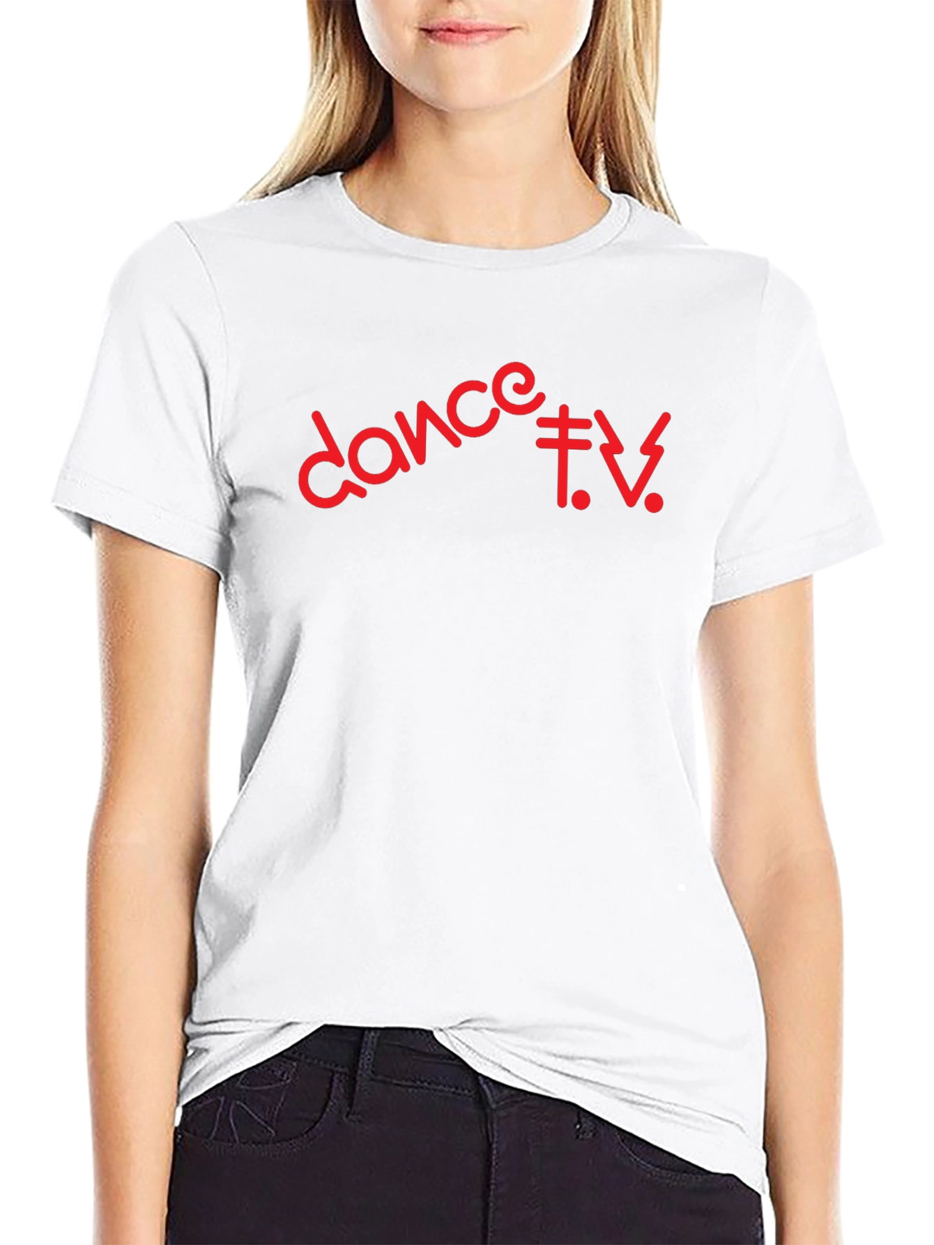 Dance T.V. Graphic Tee - Black Cotton T-Shirt