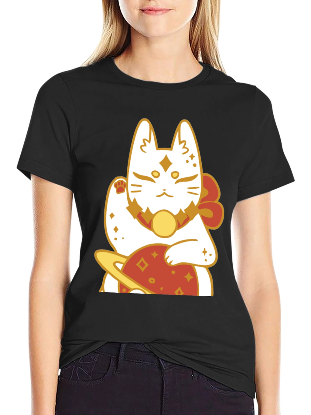Lucky Cat Planet Graphic Tee