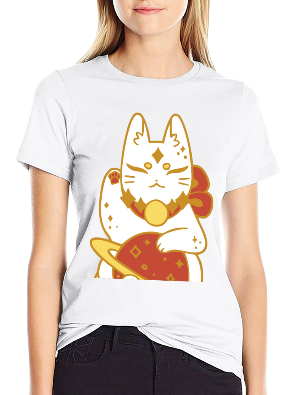 Lucky Cat Planet Graphic Tee