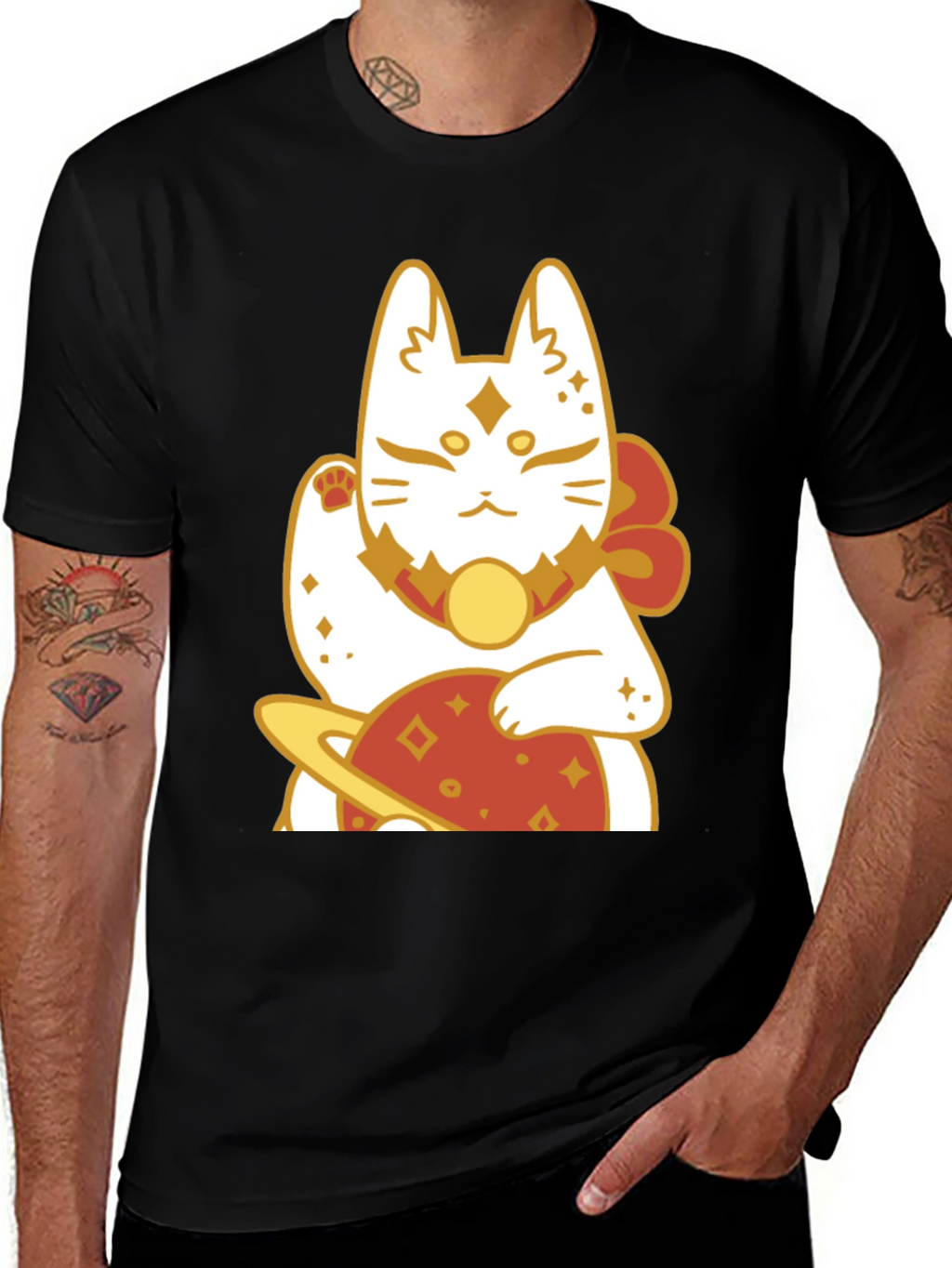 Lucky Cat Planet Graphic Tee