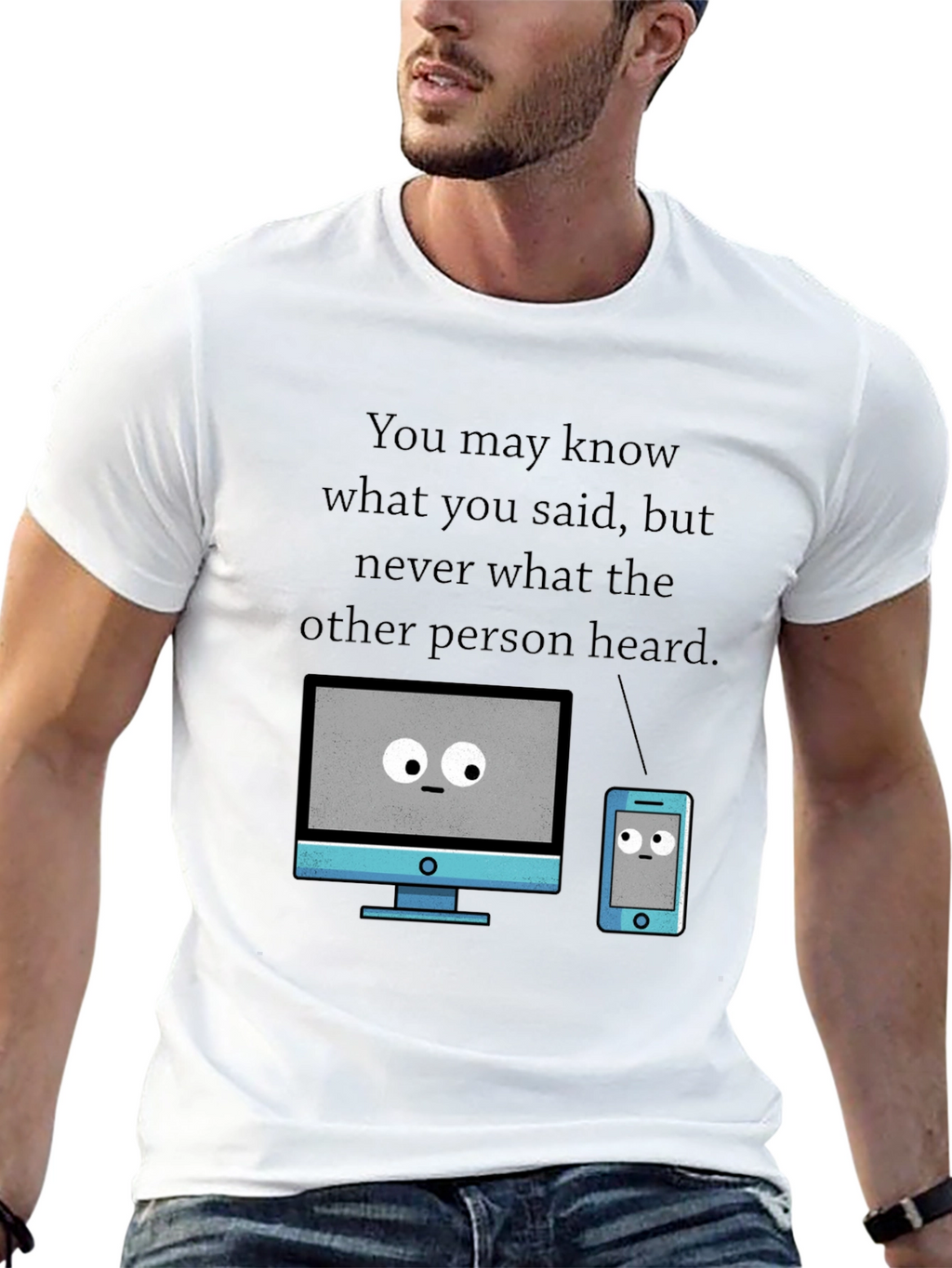 Funny Tech T-Shirt - Heard vs. Said