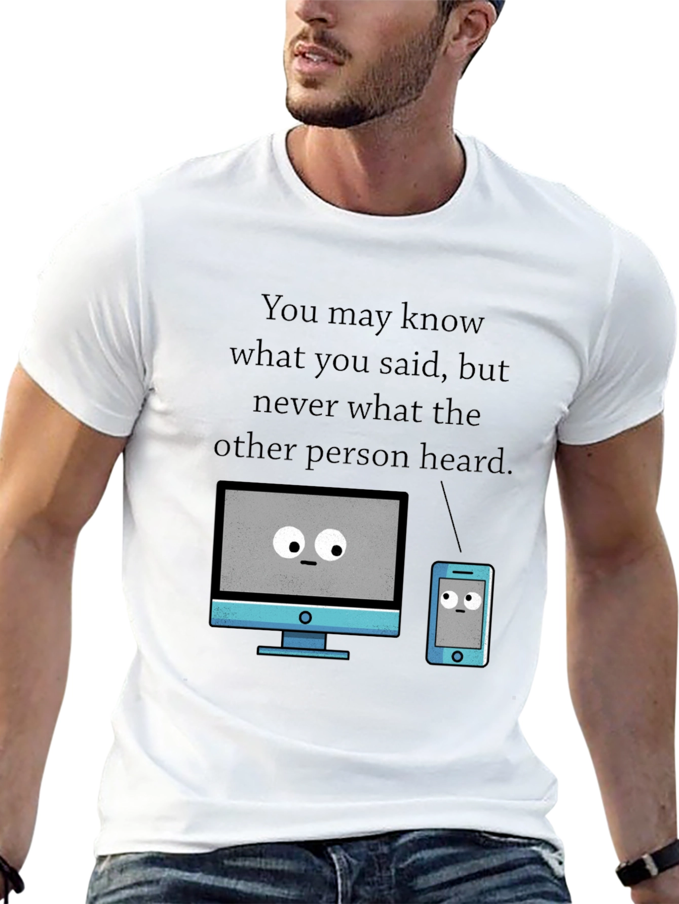 Funny Tech T-Shirt - Heard vs. Said