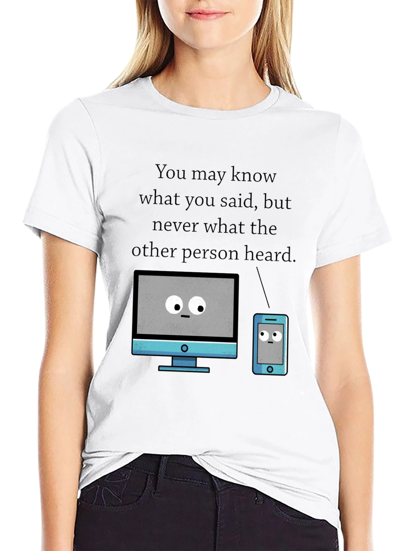 Funny Tech T-Shirt - Heard vs. Said