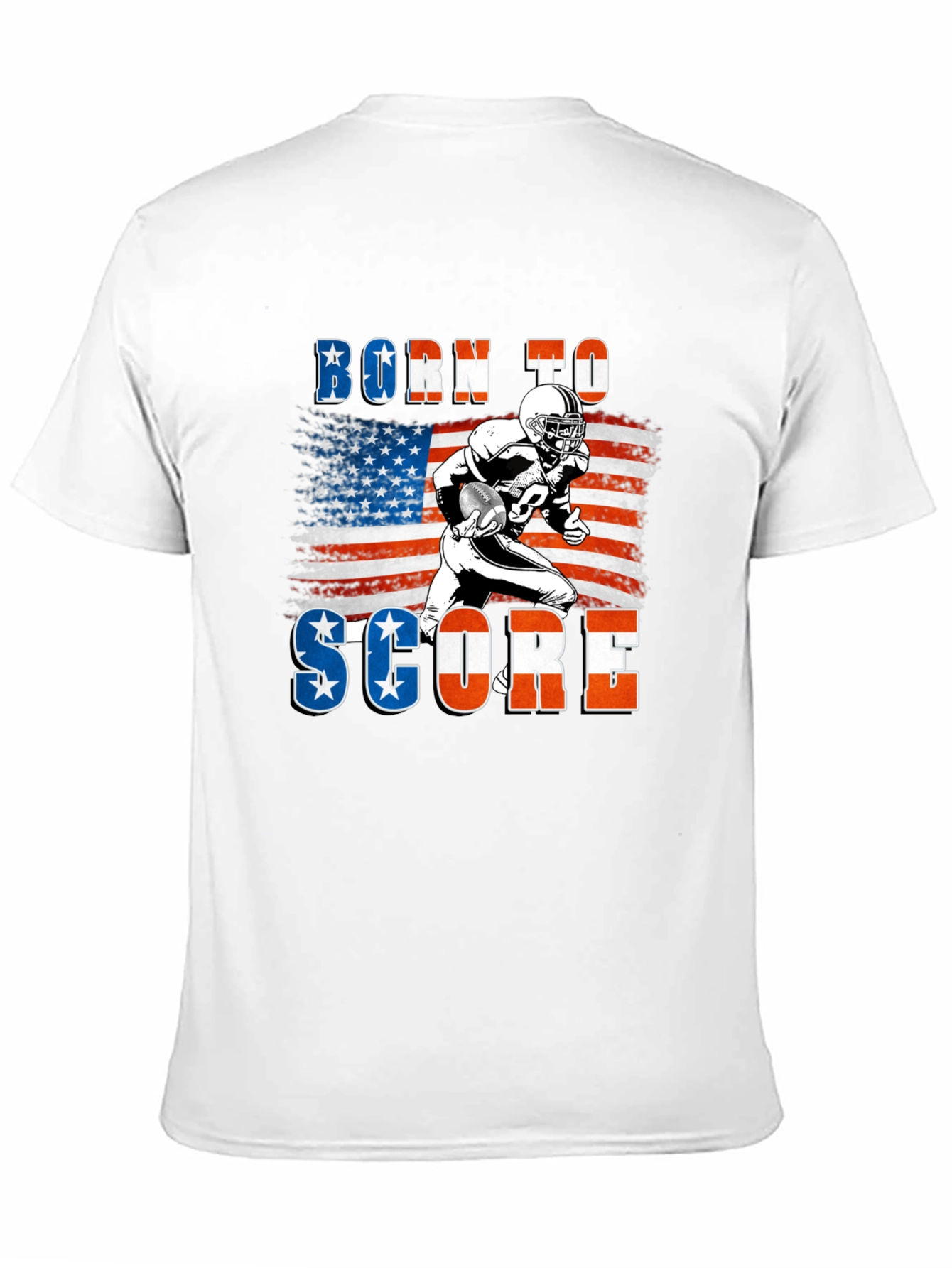 Born to Score Football Graphic T-Shirt