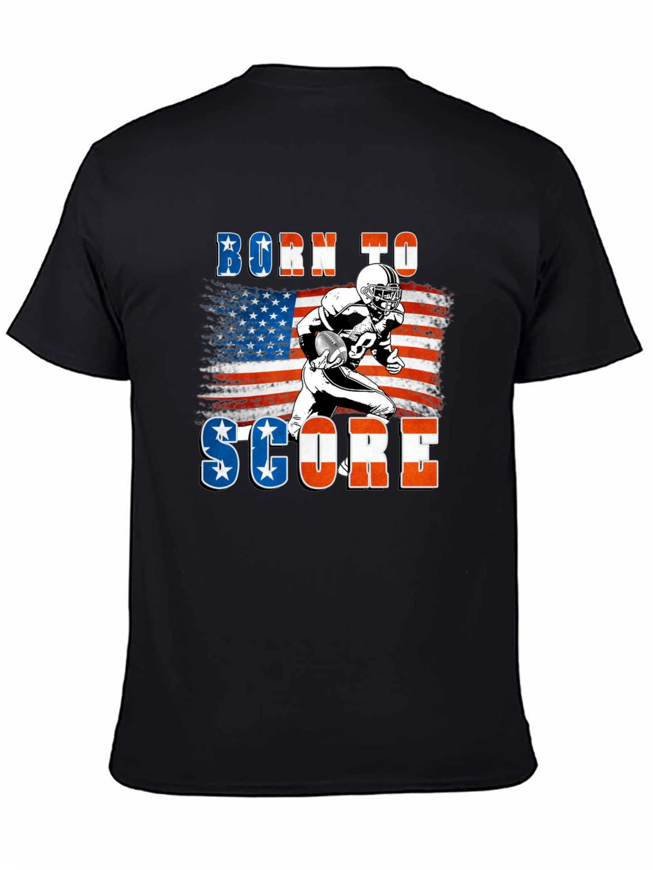 Born to Score Football Graphic T-Shirt