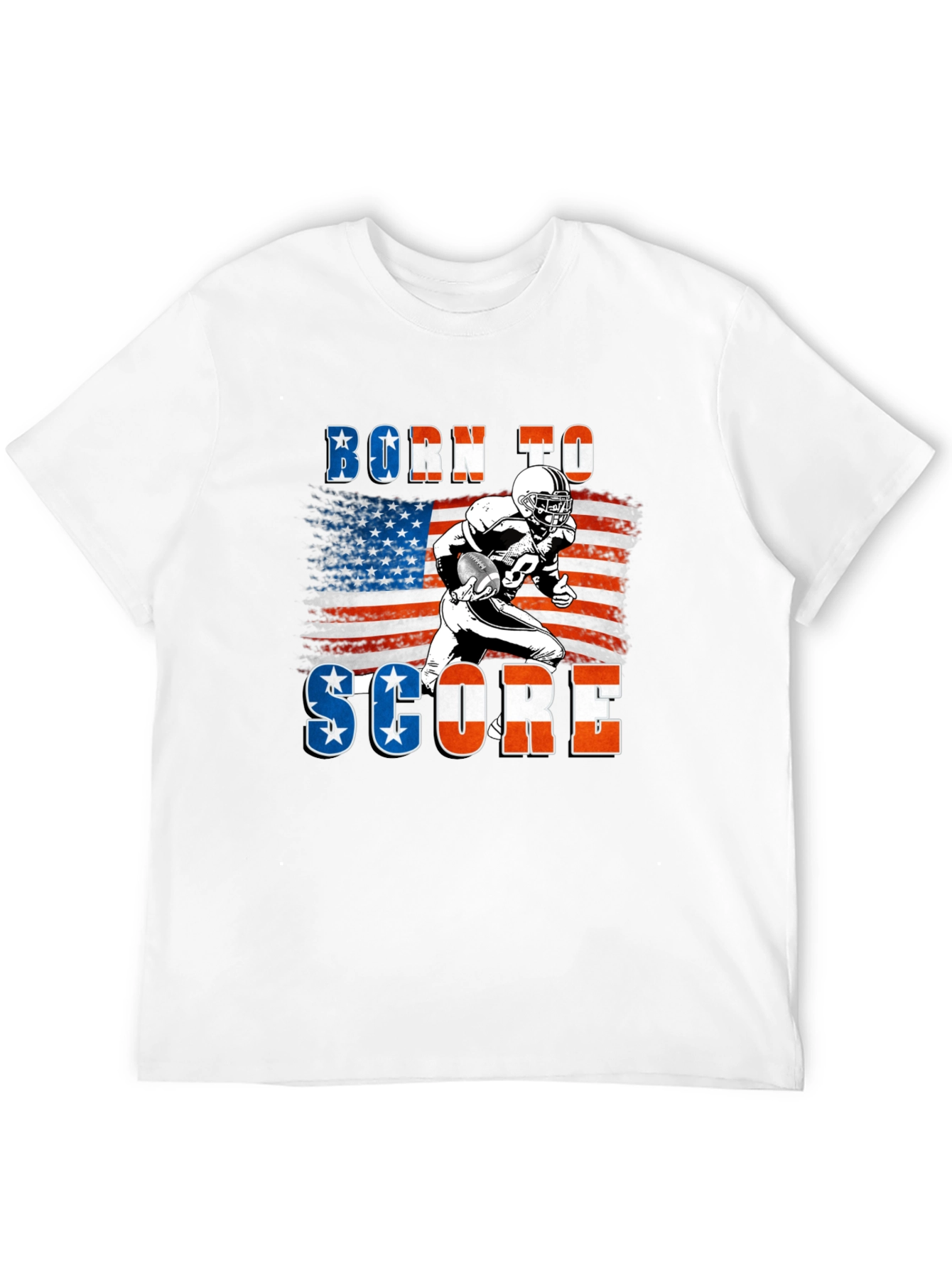 Born to Score Football Graphic T-Shirt