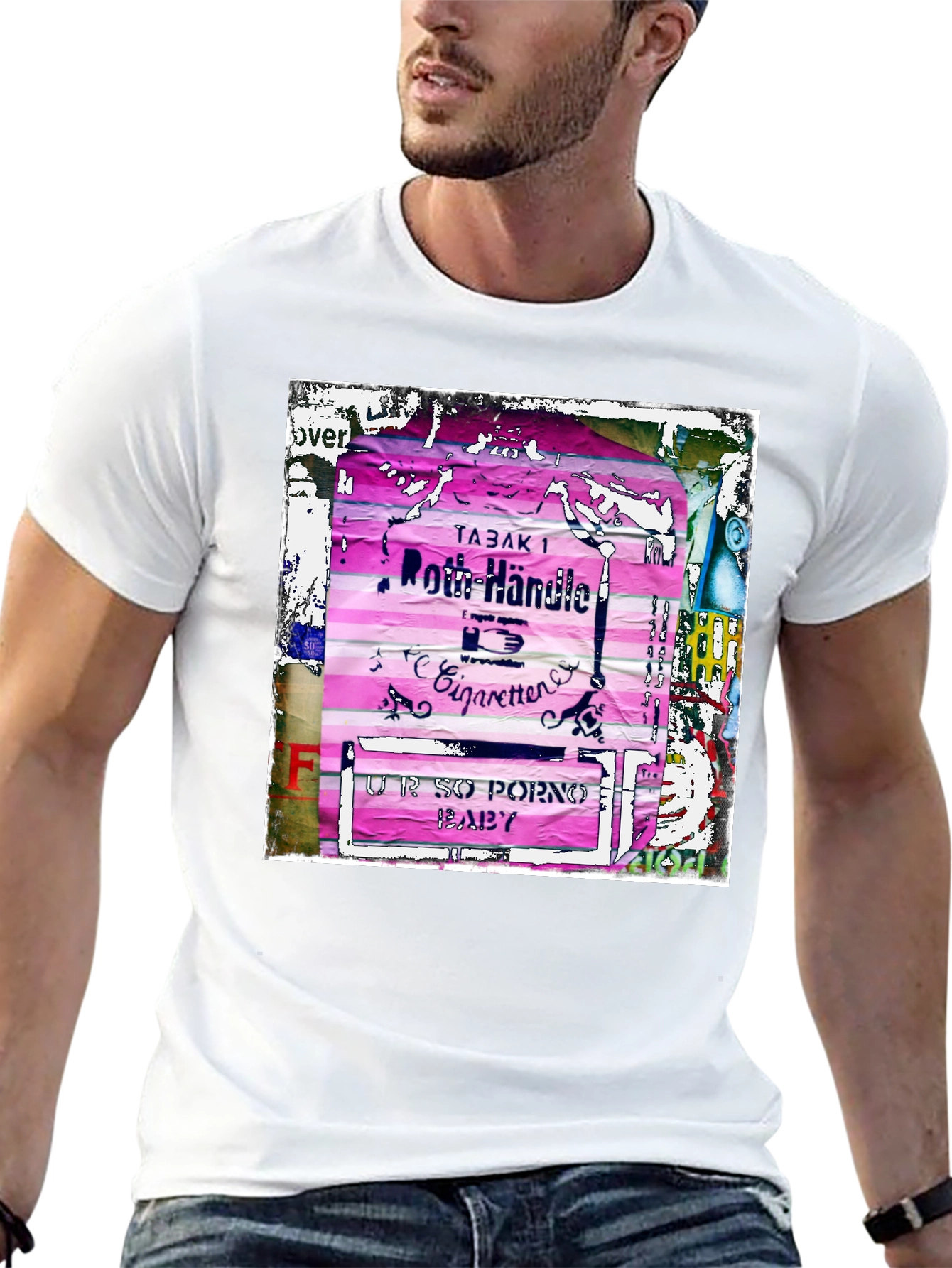 Vintage Cigarette Pack Graphic T-Shirt