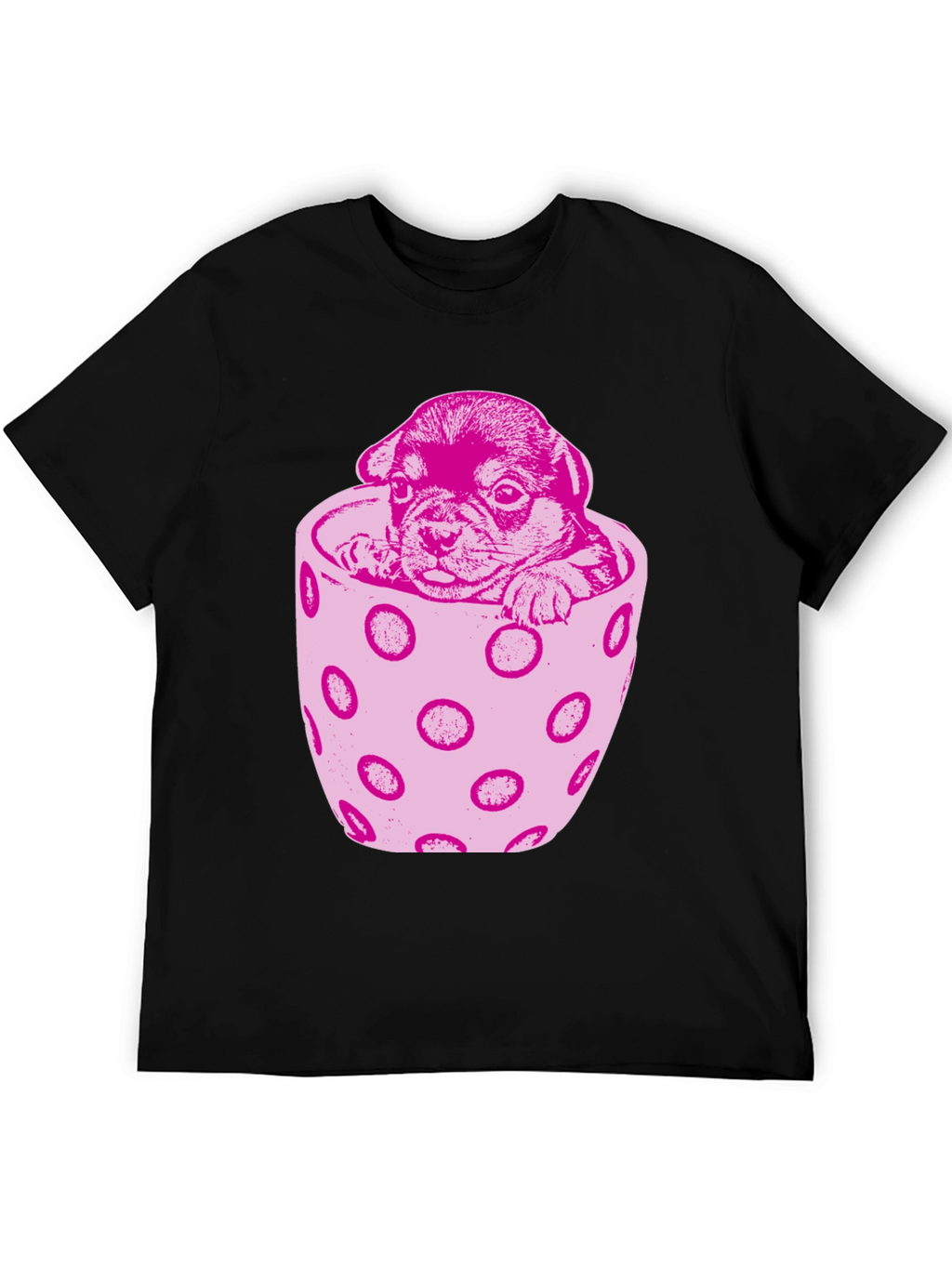 Puppy in a Cup T-Shirt - Cute Dog Tee