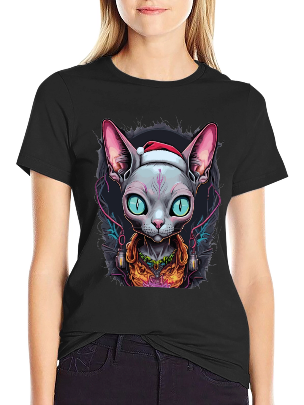 Sphynx Cat Christmas T-Shirt