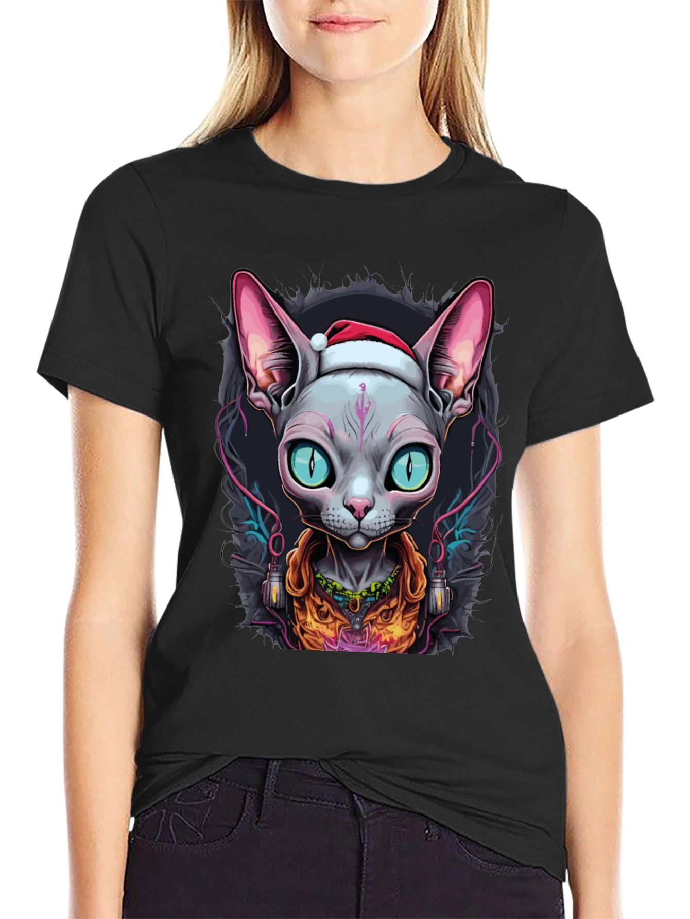 Sphynx Cat Christmas T-Shirt