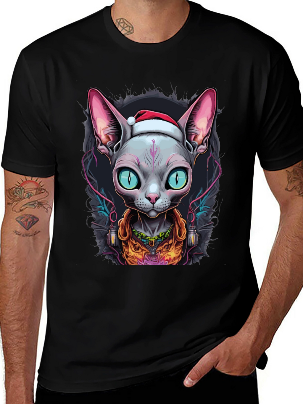 Sphynx Cat Christmas T-Shirt
