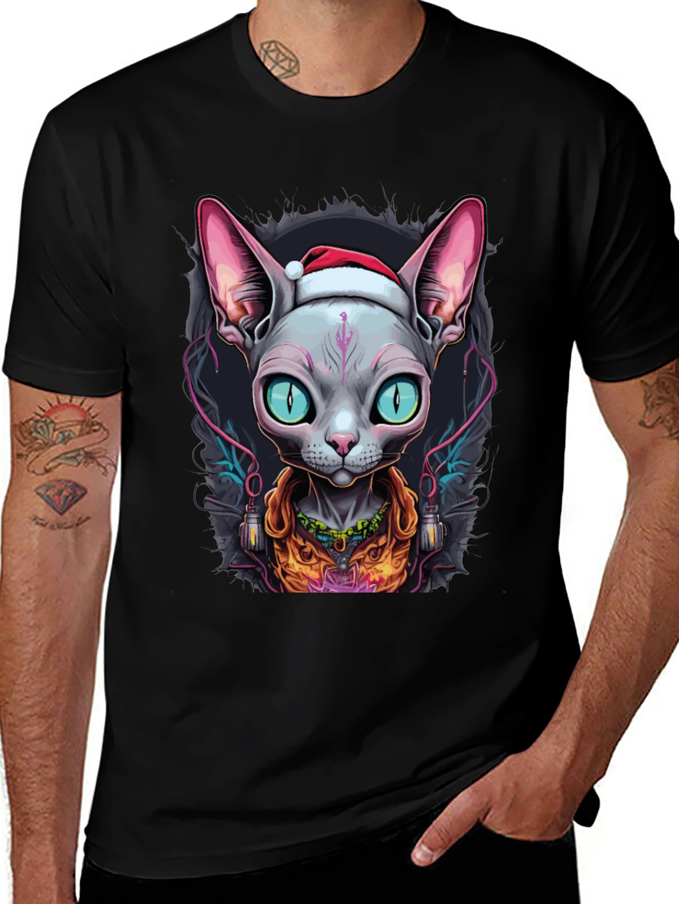 Sphynx Cat Christmas T-Shirt