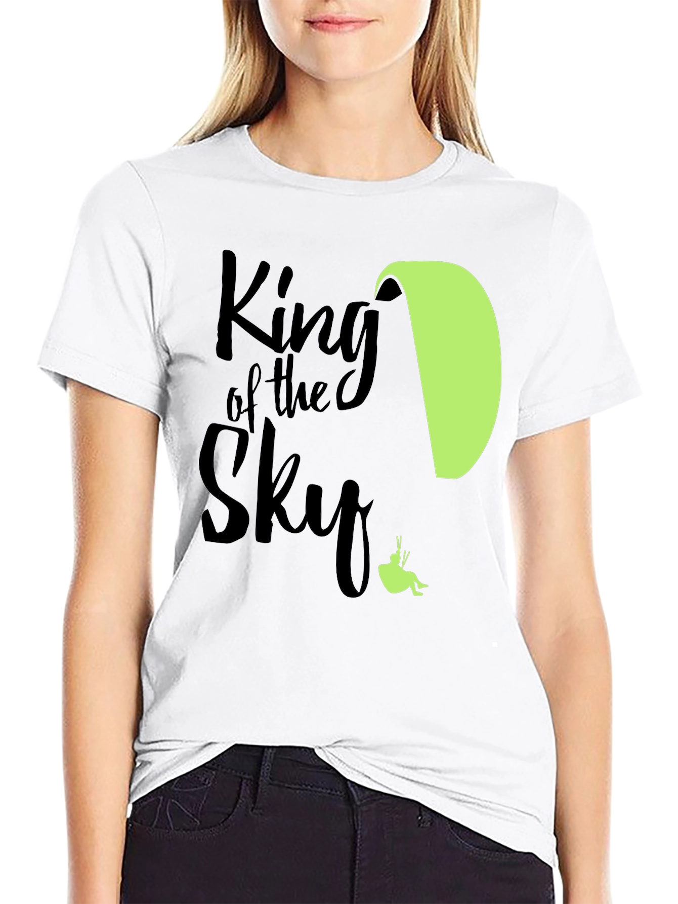 King of the Sky Paragliding T-Shirt - Black