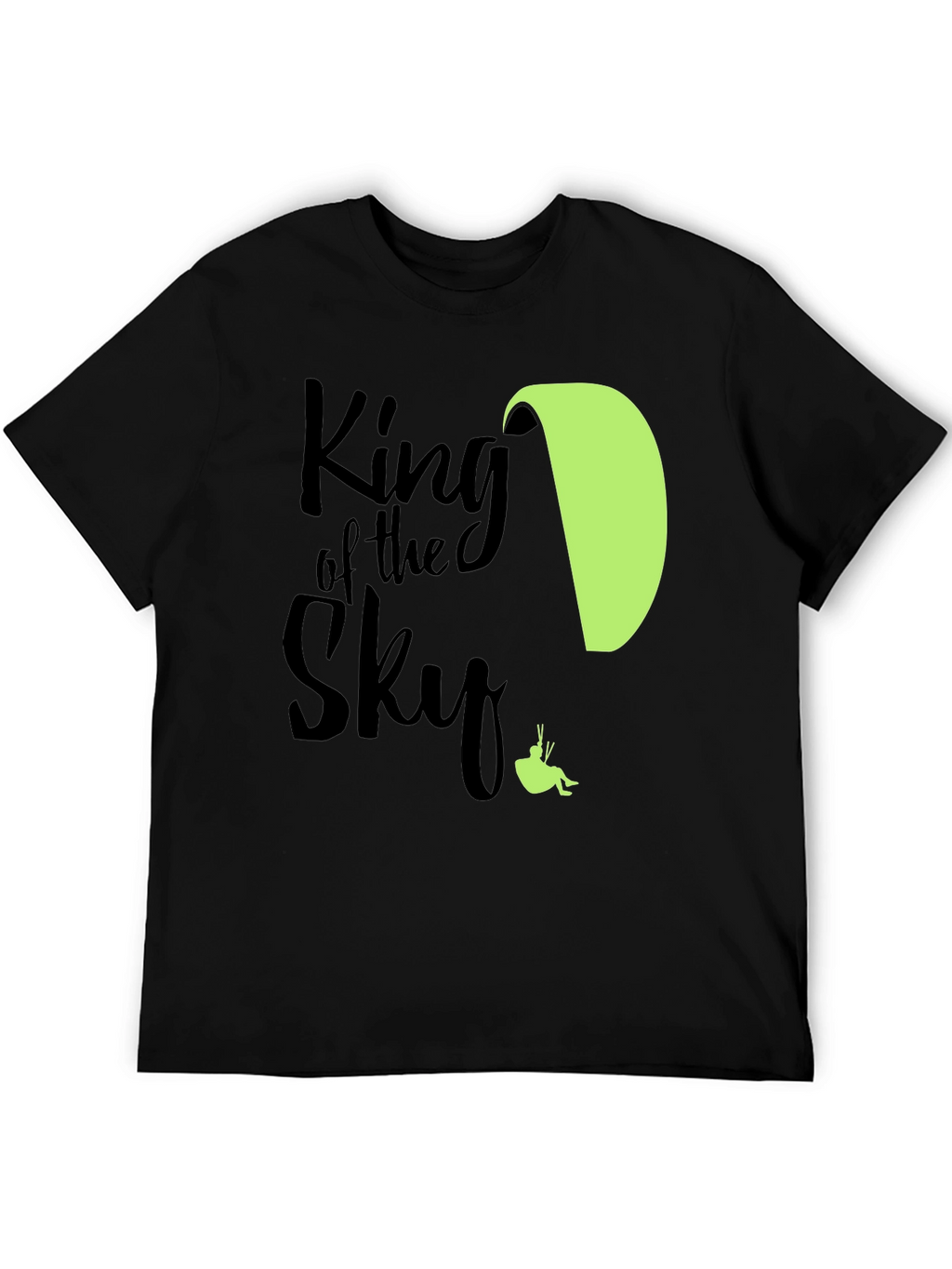 King of the Sky Paragliding T-Shirt - Black