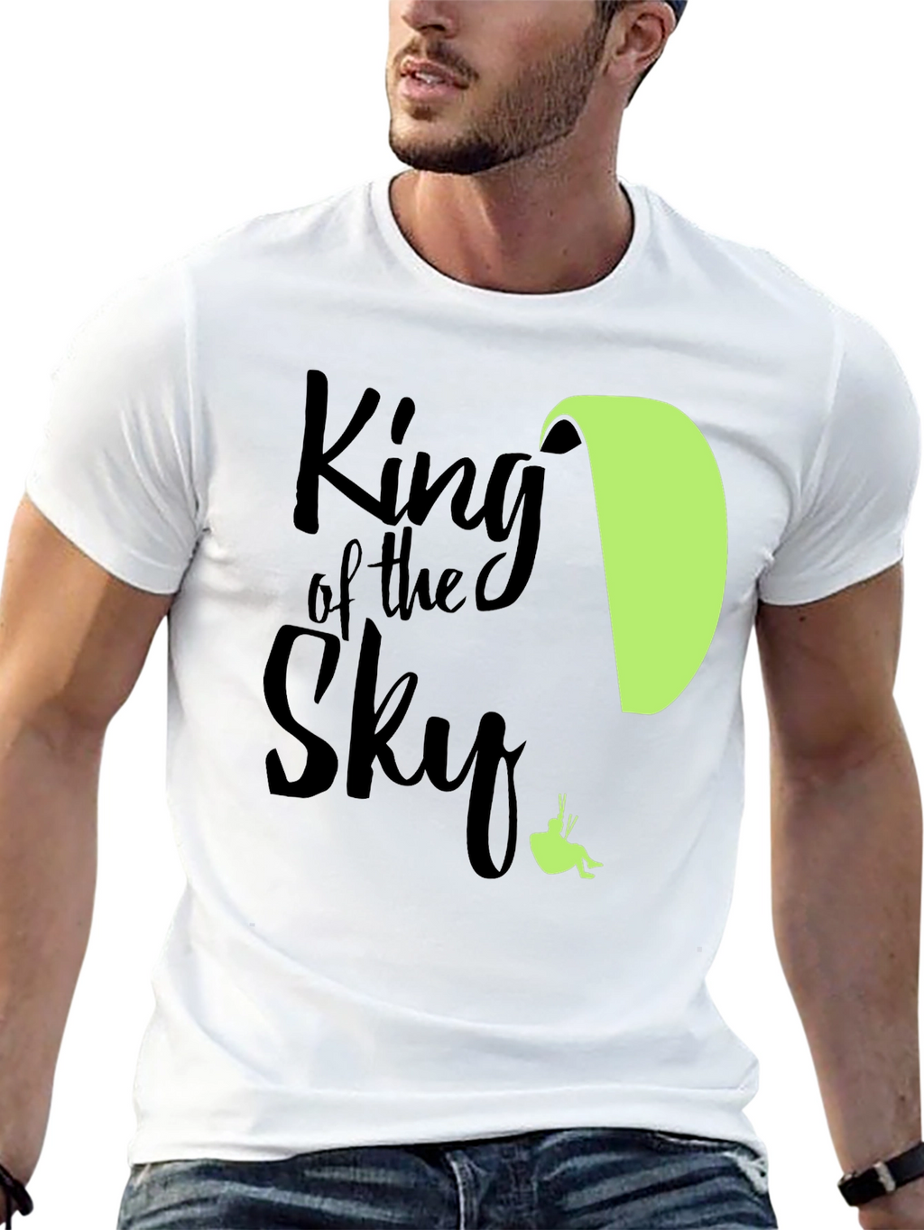King of the Sky Paragliding T-Shirt - Black