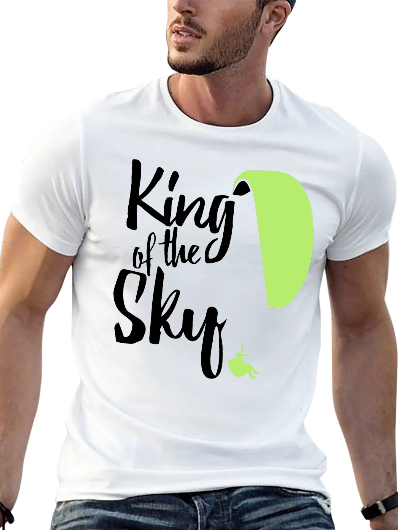 King of the Sky Paragliding T-Shirt - Black