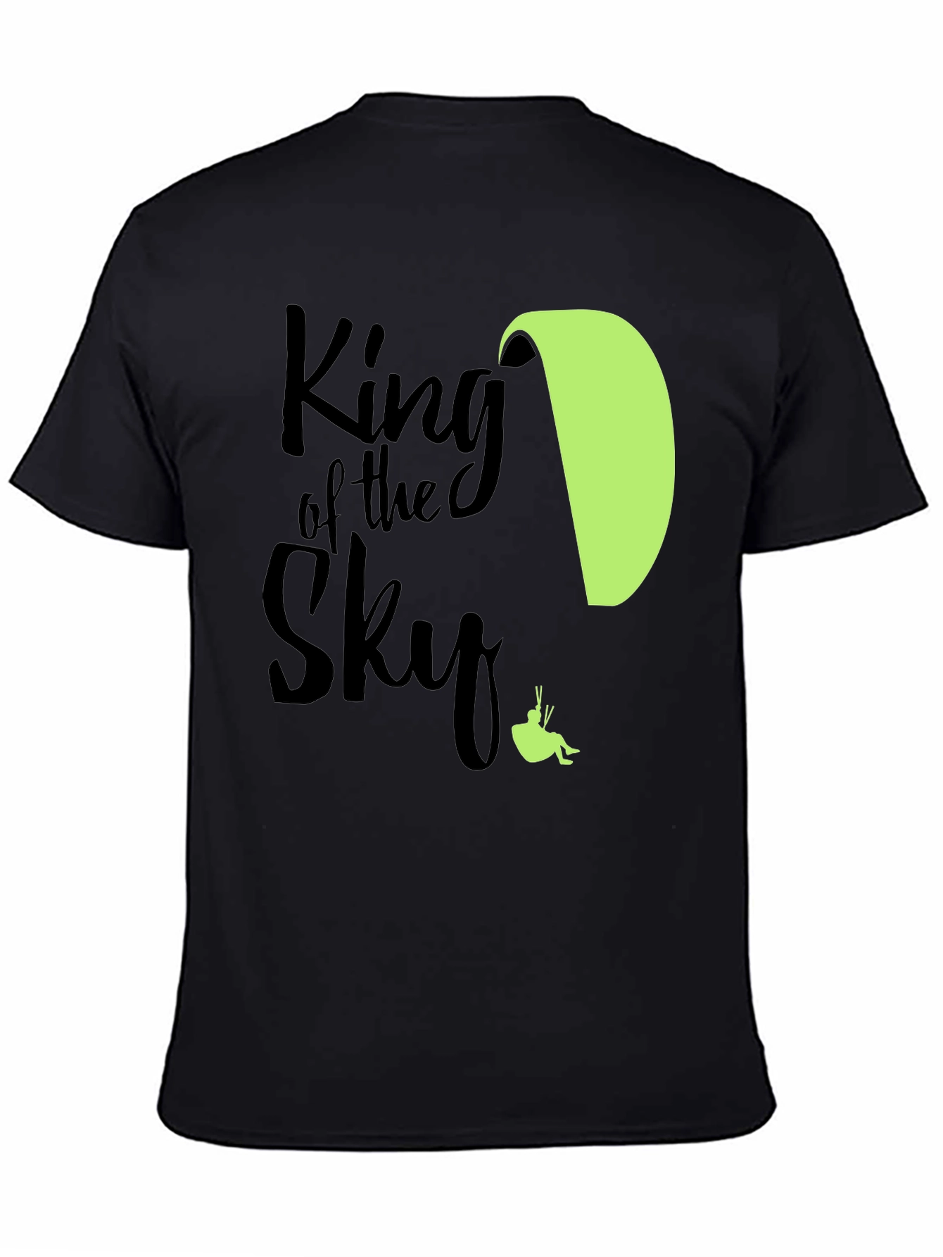 King of the Sky Paragliding T-Shirt - Black