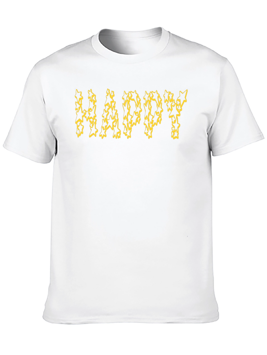 Happy Starry Black T-Shirt