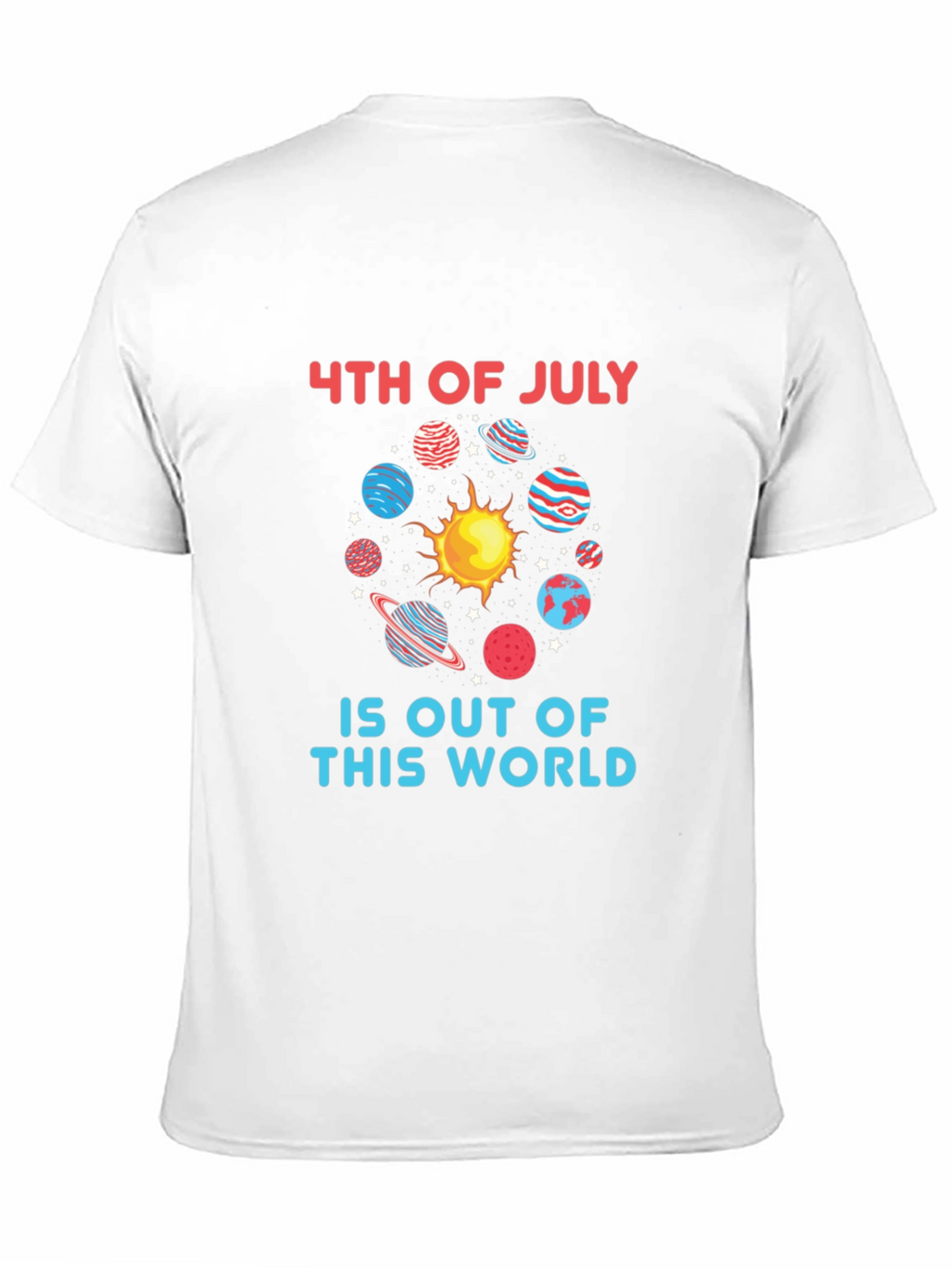 4th of July Space T-Shirt - Patriotic Graphic Tee