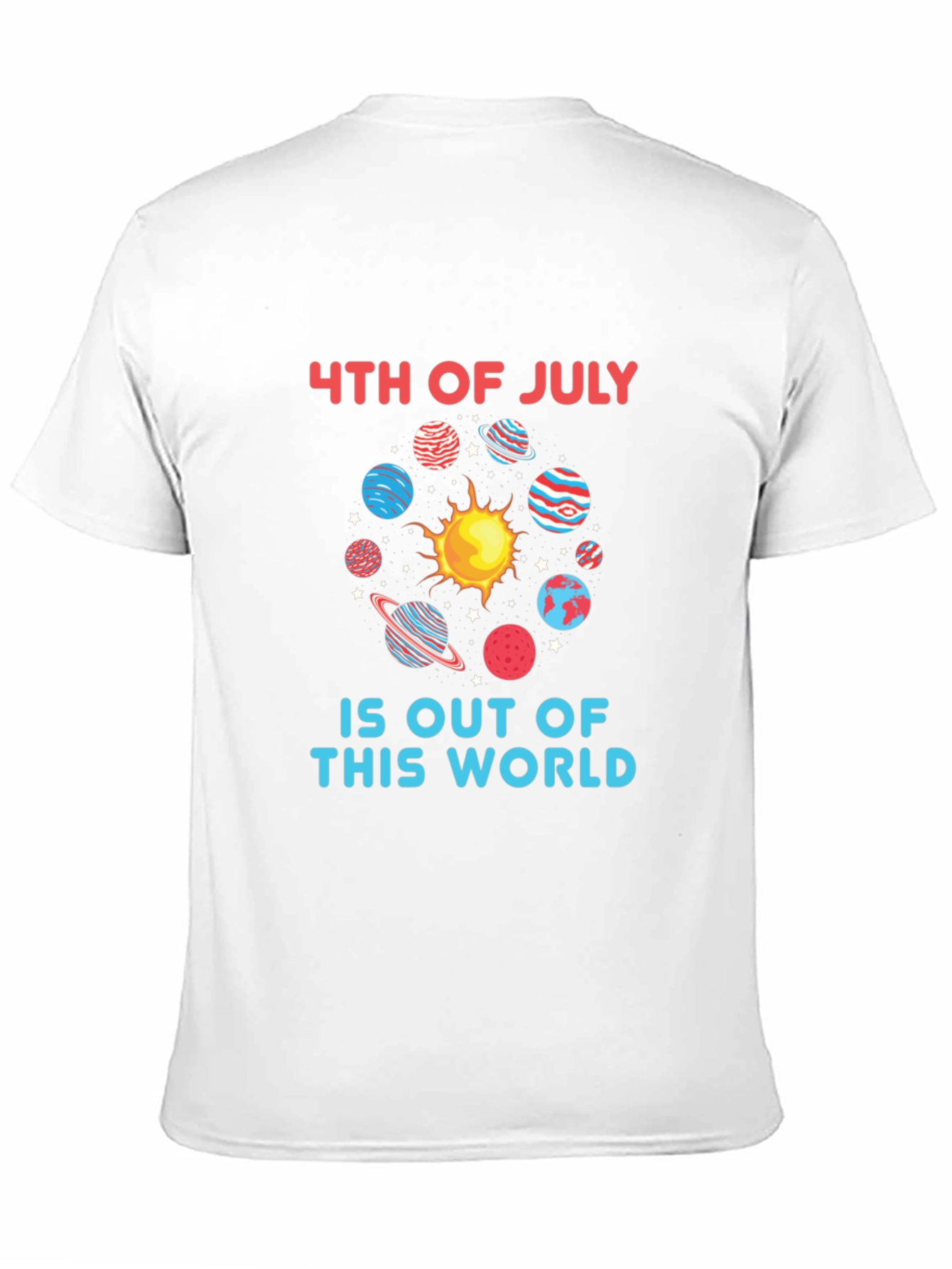 4th of July Space T-Shirt - Patriotic Graphic Tee