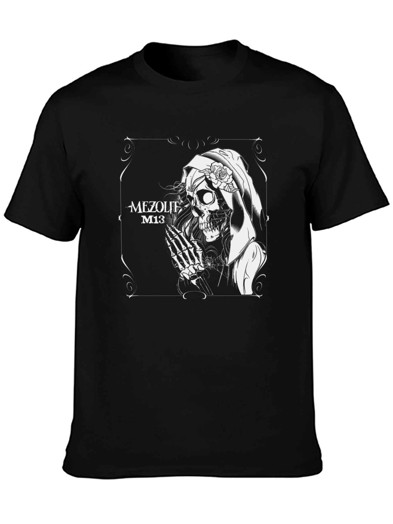 Mezolith M13 Grim Reaper Graphic Black T-Shirt