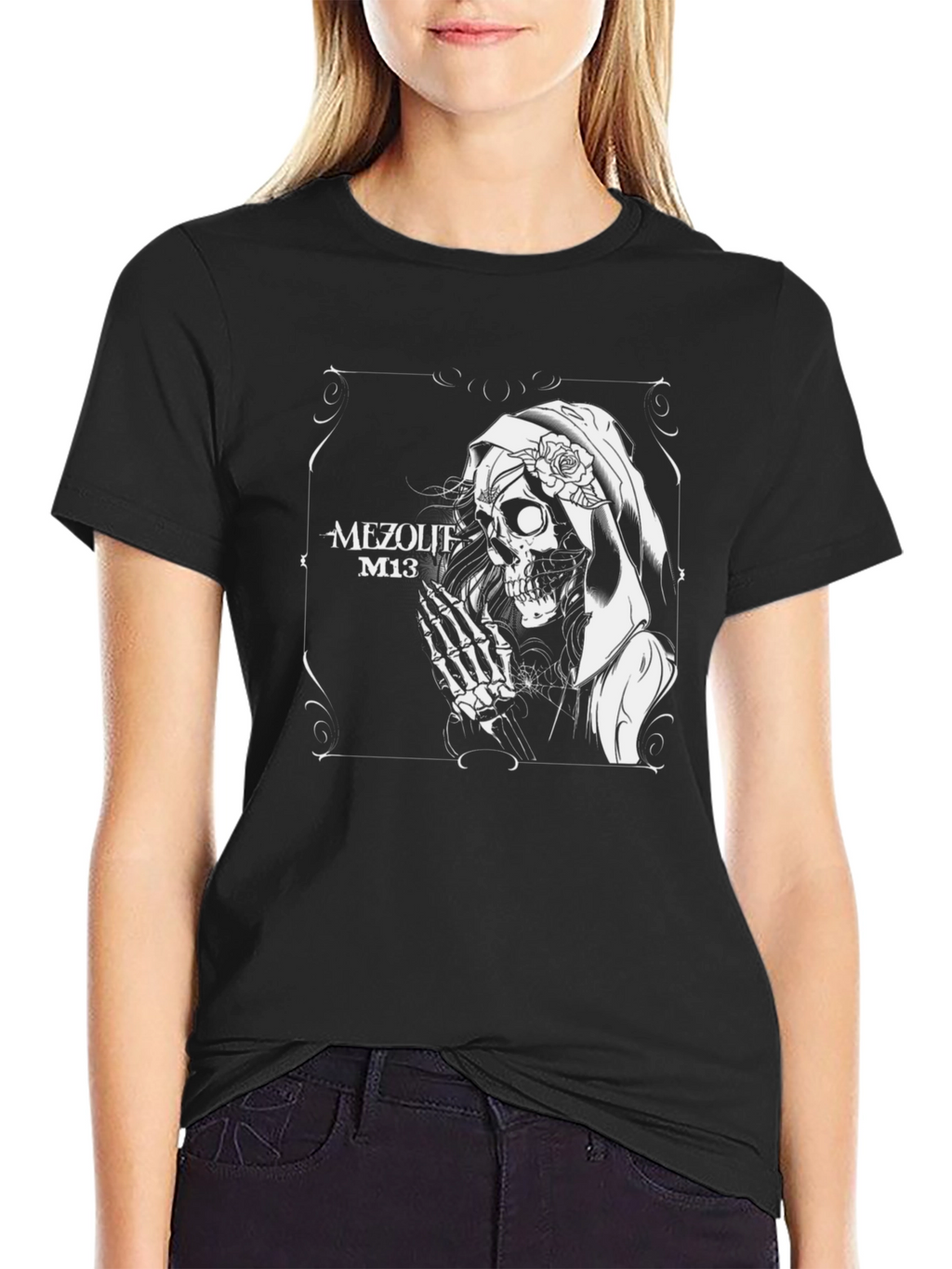 Mezolith M13 Grim Reaper Graphic Black T-Shirt