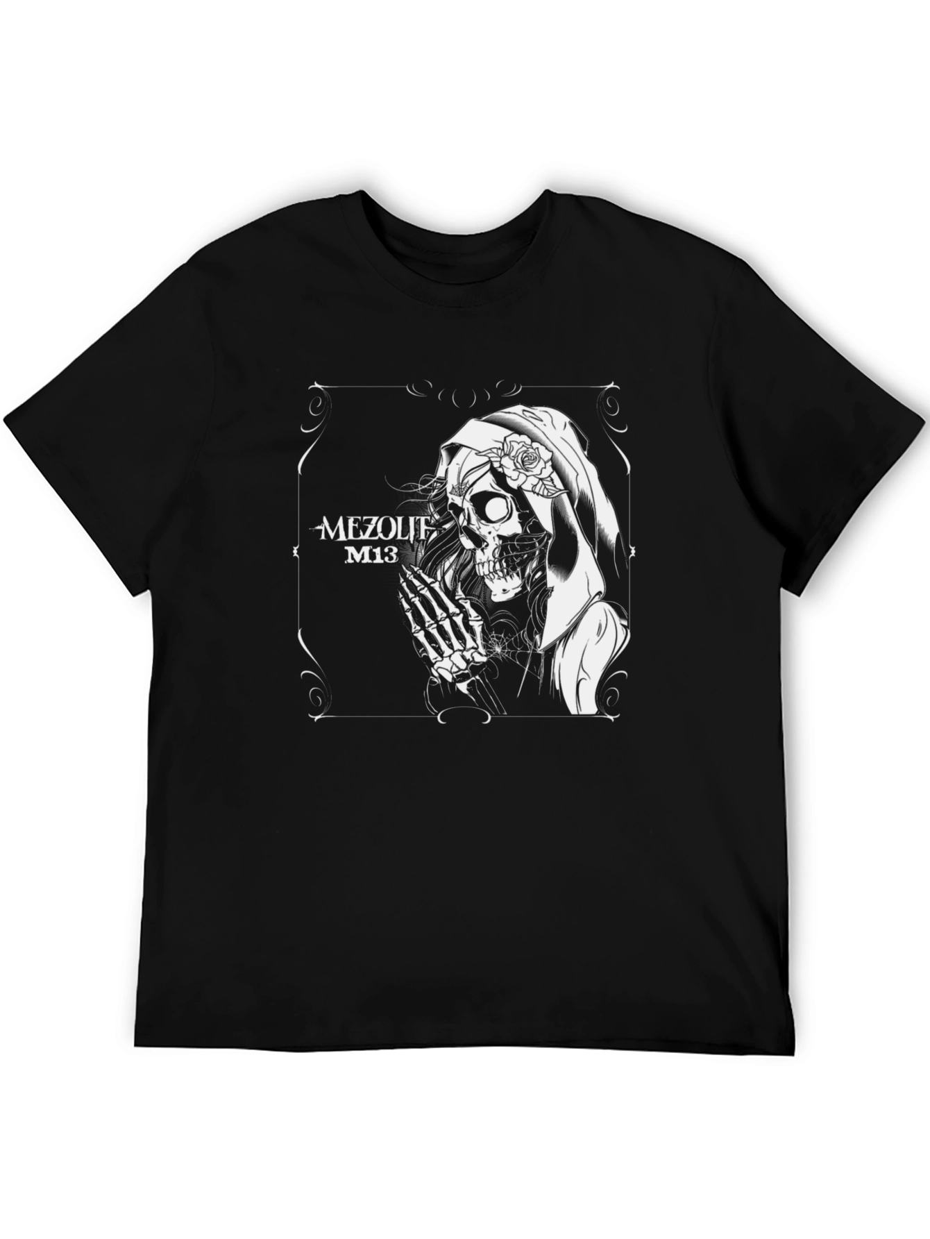 Mezolith M13 Grim Reaper Graphic Black T-Shirt