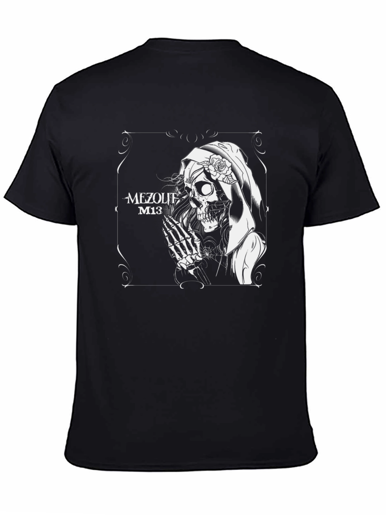 Mezolith M13 Grim Reaper Graphic Black T-Shirt