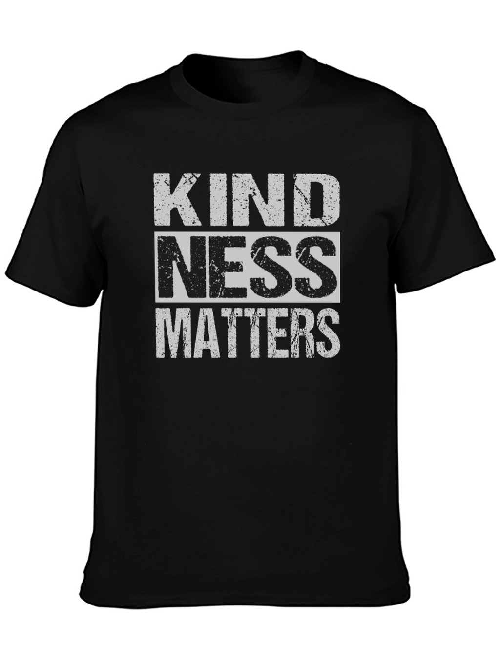 Kindness Matters Graphic Tee - Black Crew Neck
